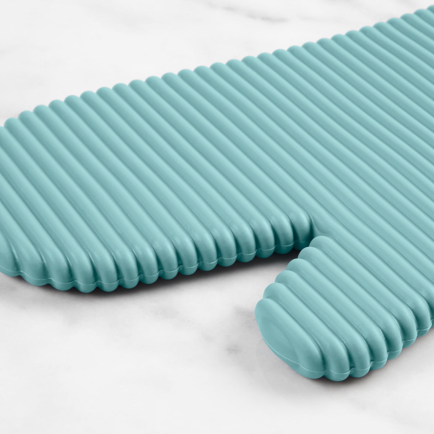 KITCHENAID Ribbed Soft Silicone Oven Mitt 2-Pack Set, 7.5"x13", Mineral Water Aqua