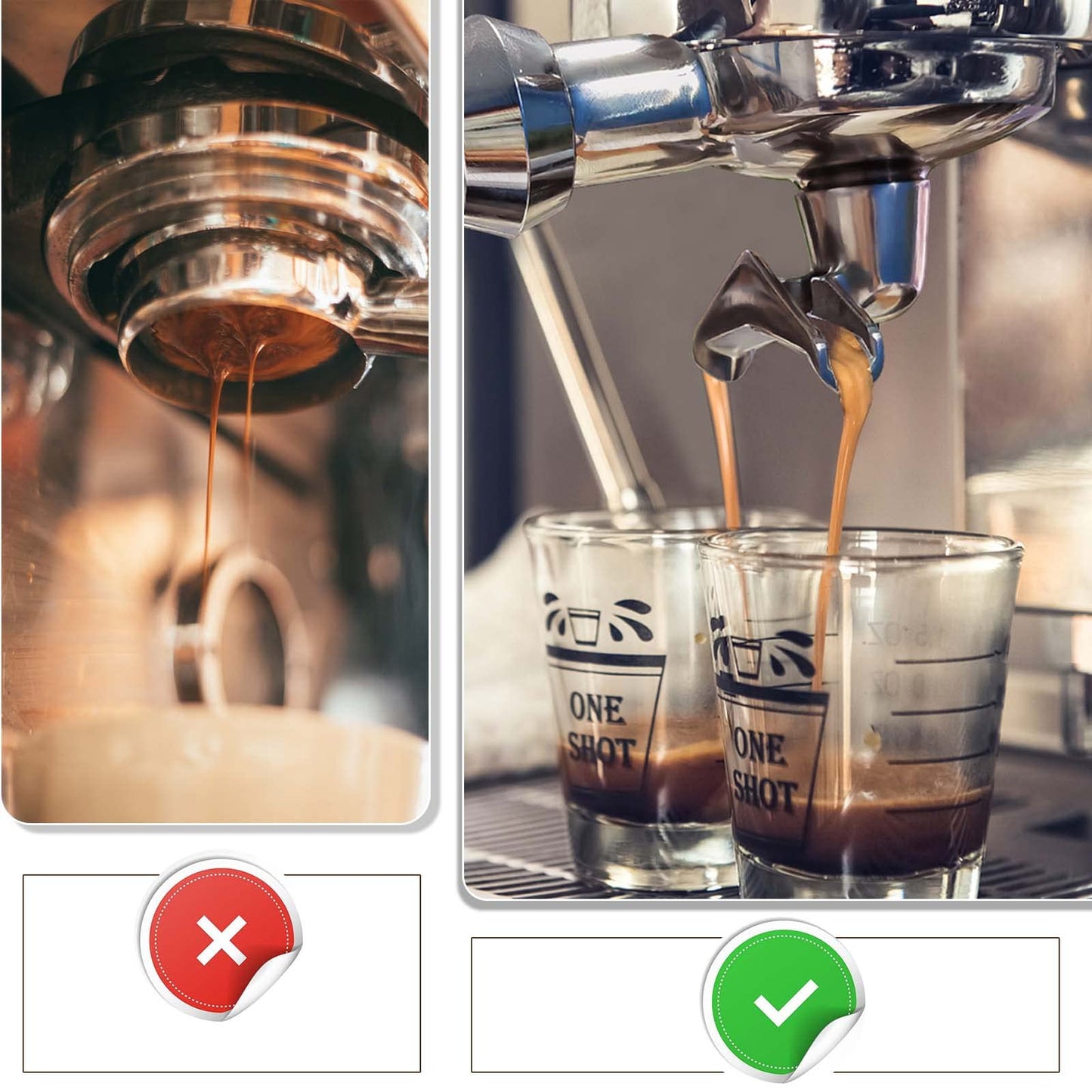 54mm Portafilter Compatible with Breville BES870/878/880/876 Series,Espresso Double Spouts Portafilter with 3 Ear & Stainless Steel Basket(Walnut)
