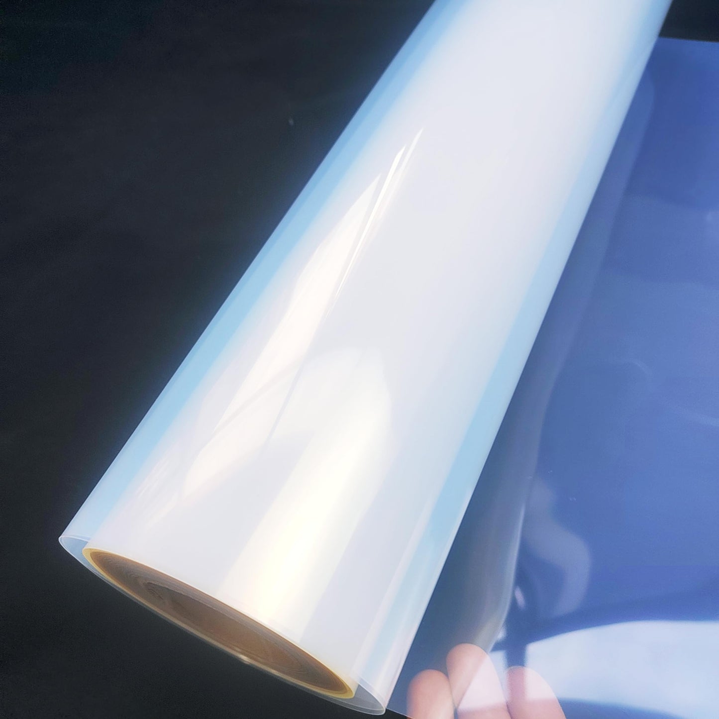 17" x 100' Waterproof Inkjet Transparency Film for Silk Screen Printing, 5 Mil Milky Transparency Film Roll with 2 inch Core for Screen Printers