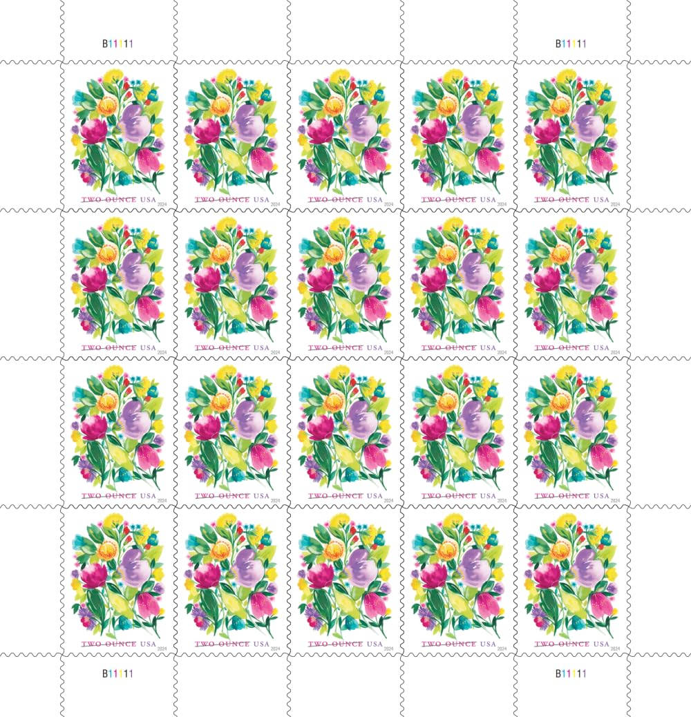 United States Postal Service Wedding Blooms Two Ounce (2 oz.) (Sheet of 20) Postage Stamps Scott #5850