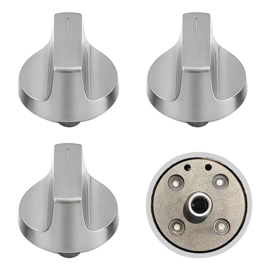 4 Pcs W11517334 Range Knob Compatible with Whirlpool Gas Ranges WEG515S0, WEG745H0, Replace W11122869, W10850033, W11458842