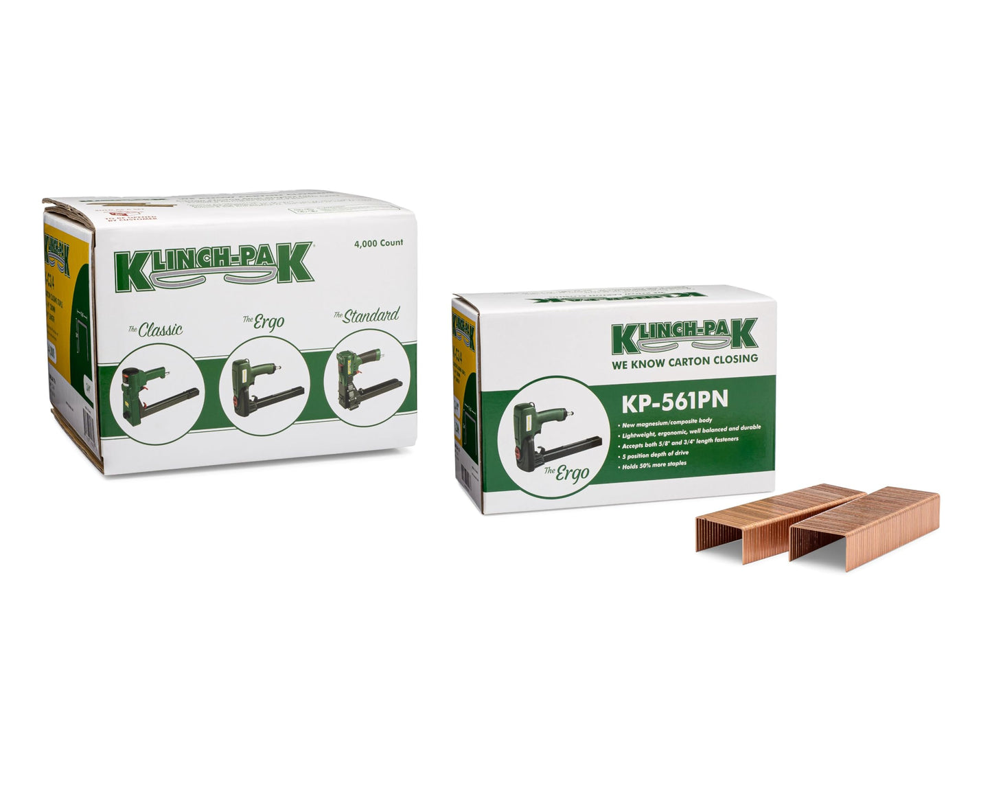 Klinch-Pak C-3/4 Carton Staple 1-1/4 inch Crown with 3/4 inch Leg Length, 4000 per case - SIM CC34, C34 or JK561, Ideal for Wood and Sheet Metal Projects in Construction, DIY and Office/Retail