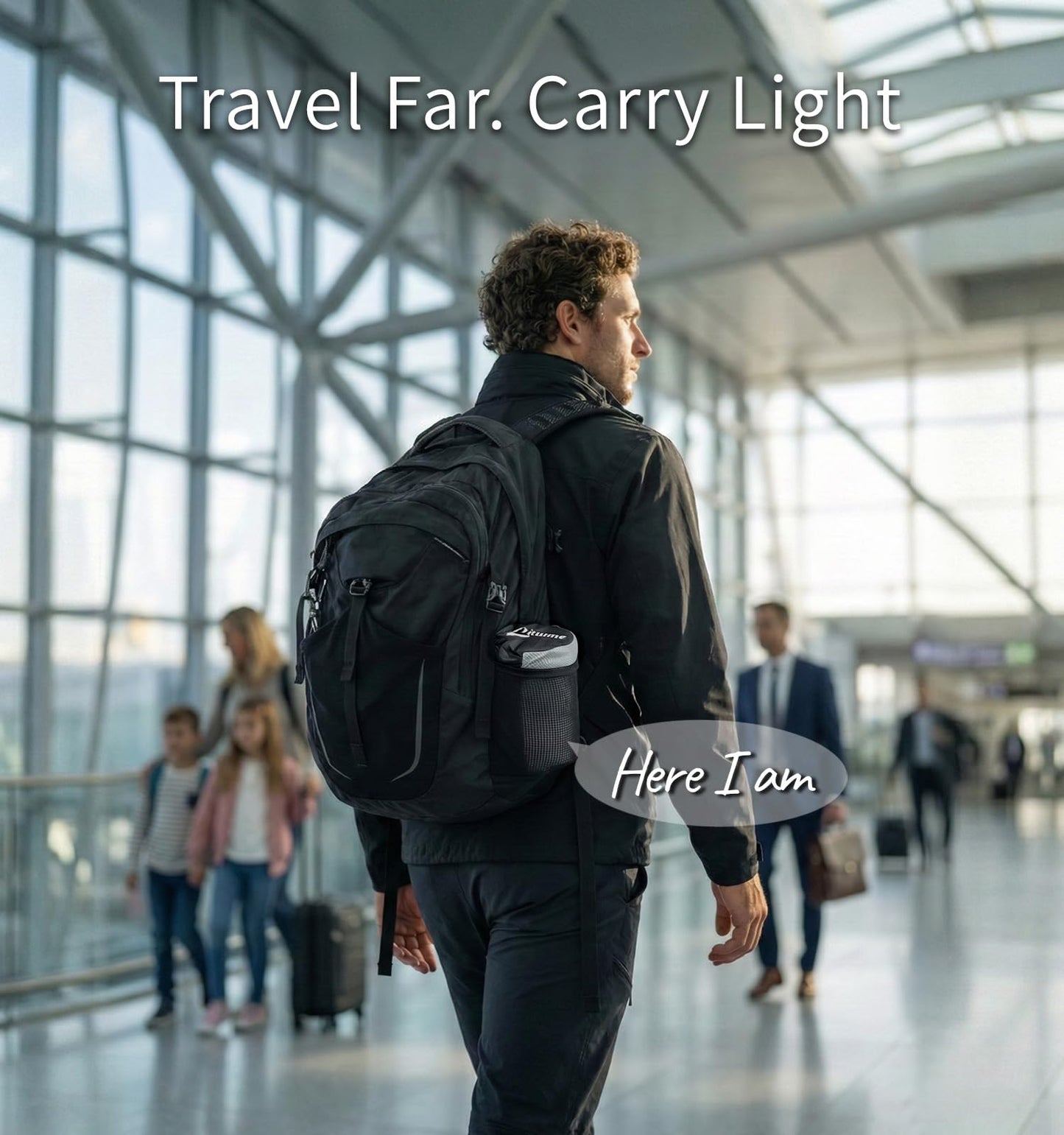 Litume Travel Blanket Lightweight and Breathable, 67 x 48 in Soft Airplane Flight Blanket for Travelers, Foldable Camping Sheet with Stuff Sack for Train, Camp, backpacking, office, home (Velvet E650)