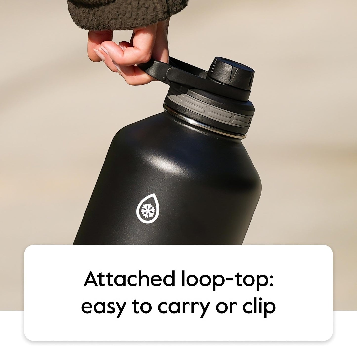 ThermoFlask 40 oz Double Wall Vacuum Insulated Stainless Steel Water Bottle - Reusable with Leakproof Chug & Straw Lids - Keeps Drinks Cold 24 hr/Hot 12 hr - Easy Maintenance - Gym/On-the-Go, Cobalt
