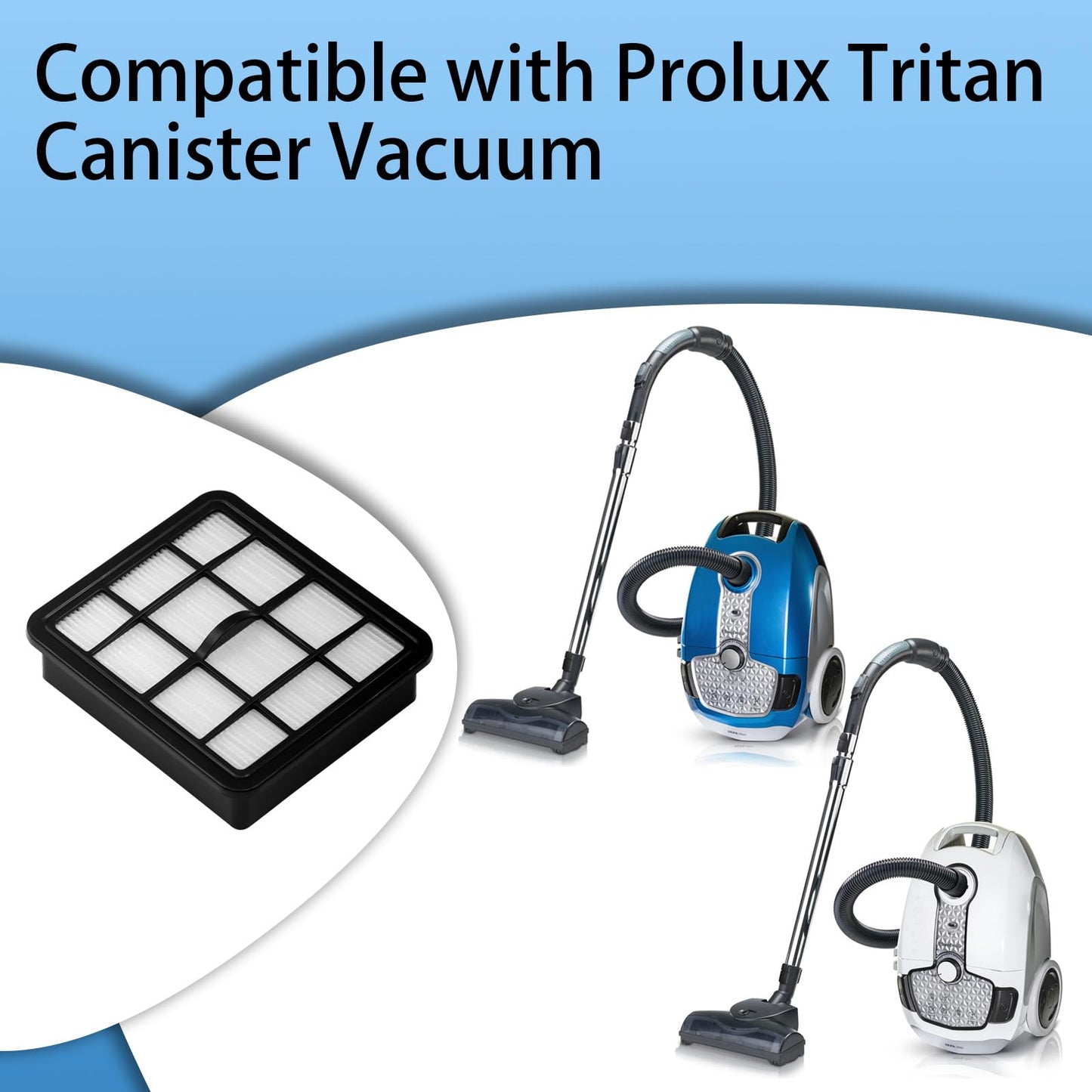 Aolleteau 2 Pack HEPA Filters Compatible with Prolux Tritan Canister Vacuum