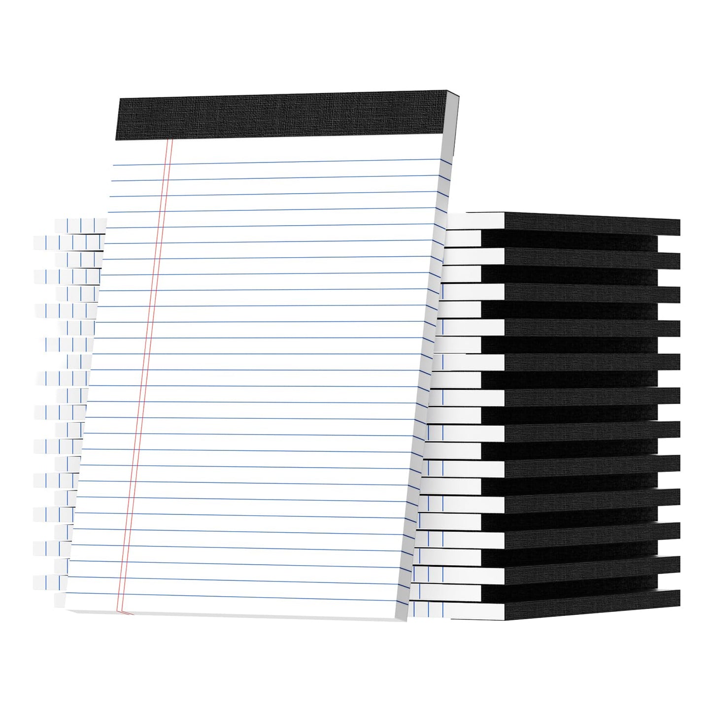 Legal Pads 8.5 X11.75, Narrow Ruled Notepads, 24 Pack, 30 Sheet/Pad, White Legal Pads, Tear Off Notepad, Perforated Writing Pad, Notebook Paper College Ruled, Notepads for Office Home School, Notepad