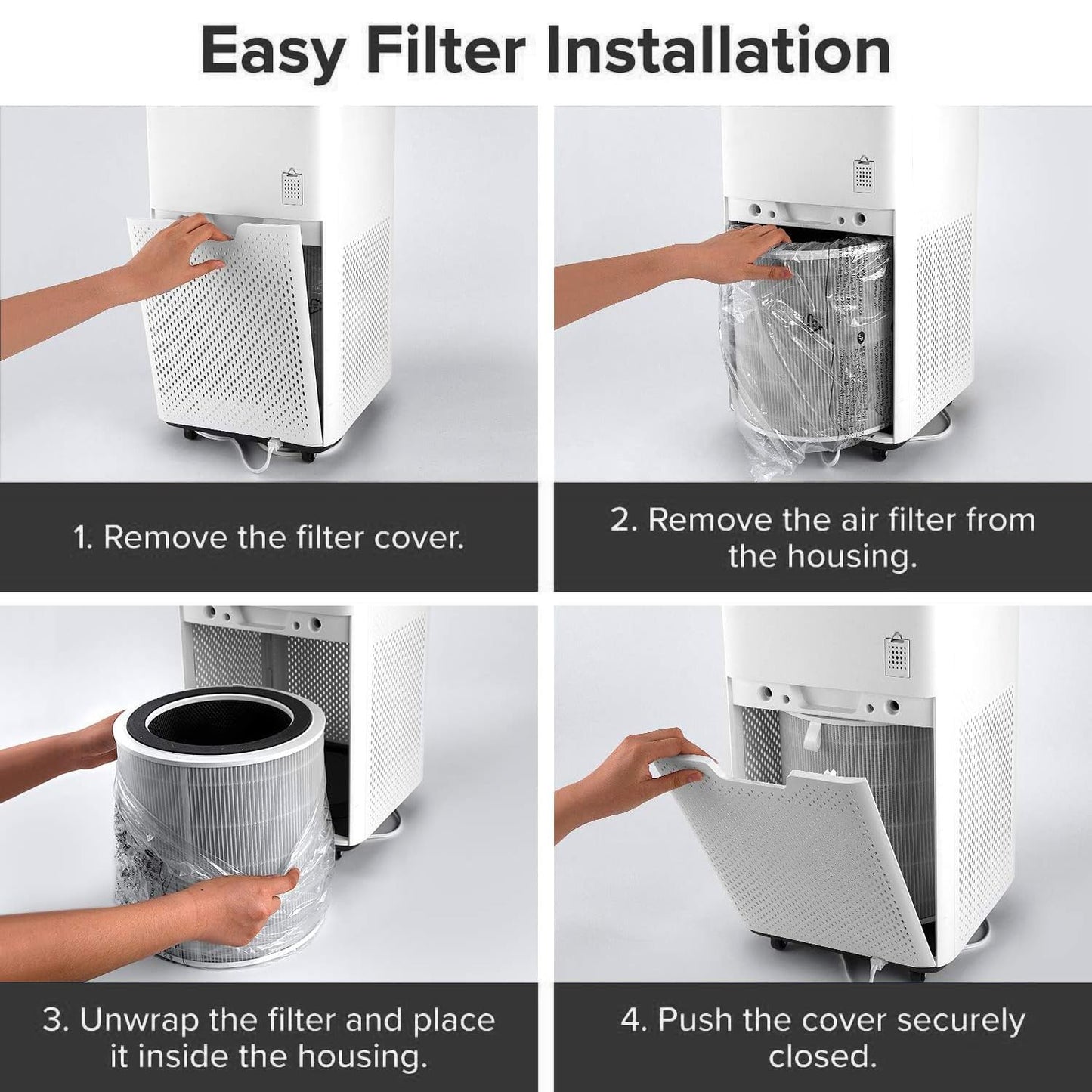 True HEPA Replacement Filter Compatible with LEVOIT LV-H135 Air Purifier, 3-in-1 H13 Grade True HEPA Filtration System, LV-H135-RF, 1-Pack