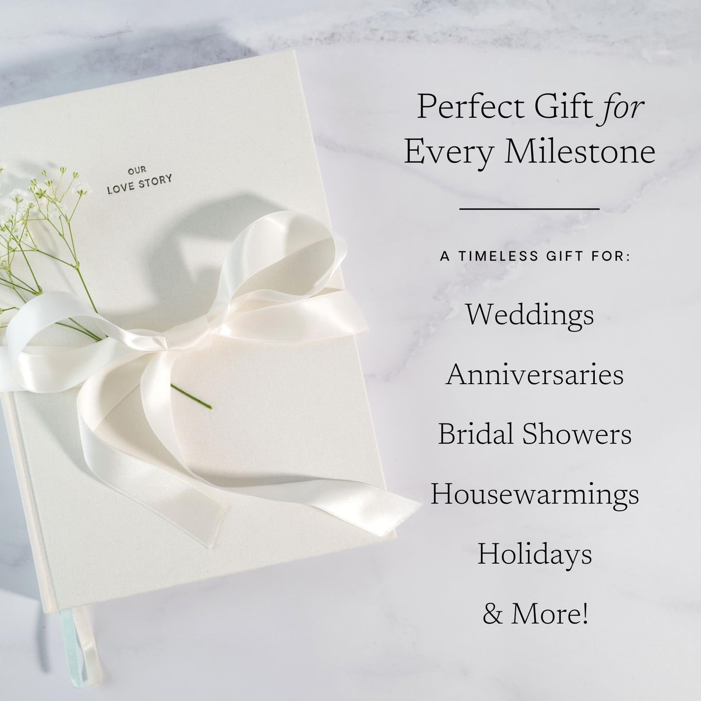 Anniversary Journal for Couples – Our Love Story Keepsake Book, Engagement & Anniversary Couples Gift for Men & Women, Wedding Memory Scrapbook, Great Gift Idea for Her