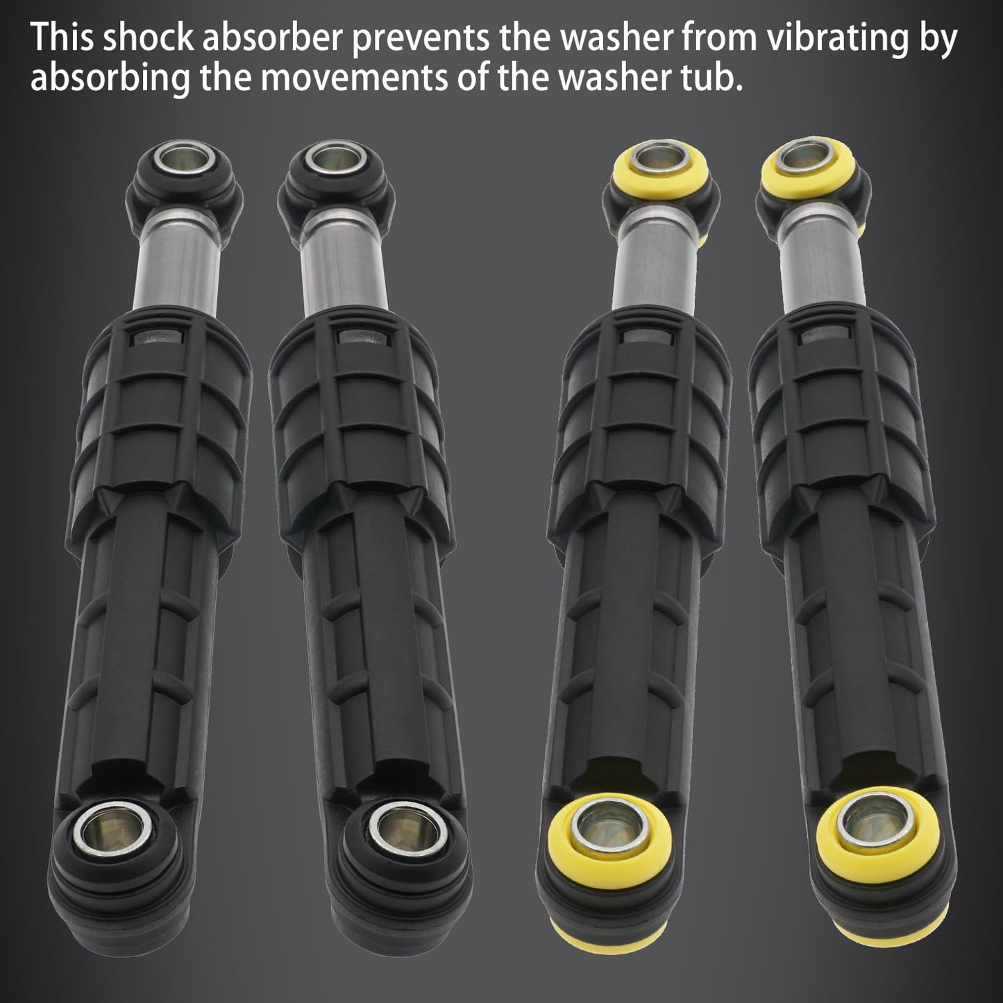 Siwdoy Washer Front And Rear Shock Absorbers Compatible with Samsung WF350ANR/XAA WF419AAW/XAA WF42H5200AP/A2 WF42H5000AW/A2 WF42H5200AF/A2 WF42H5400AF/A2 WF45N5300AW/US