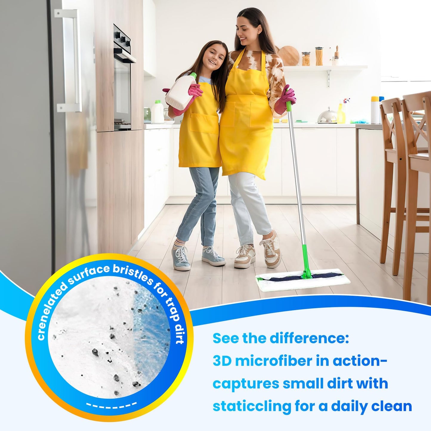 XL Dry Sweeping Cloth Refills for Swiffer® Sweeper X-Large Mop, Daily Pet Hair Dust Dry Floor Cloth Refills for Floor Sweeping and Cleaning, 100 Count