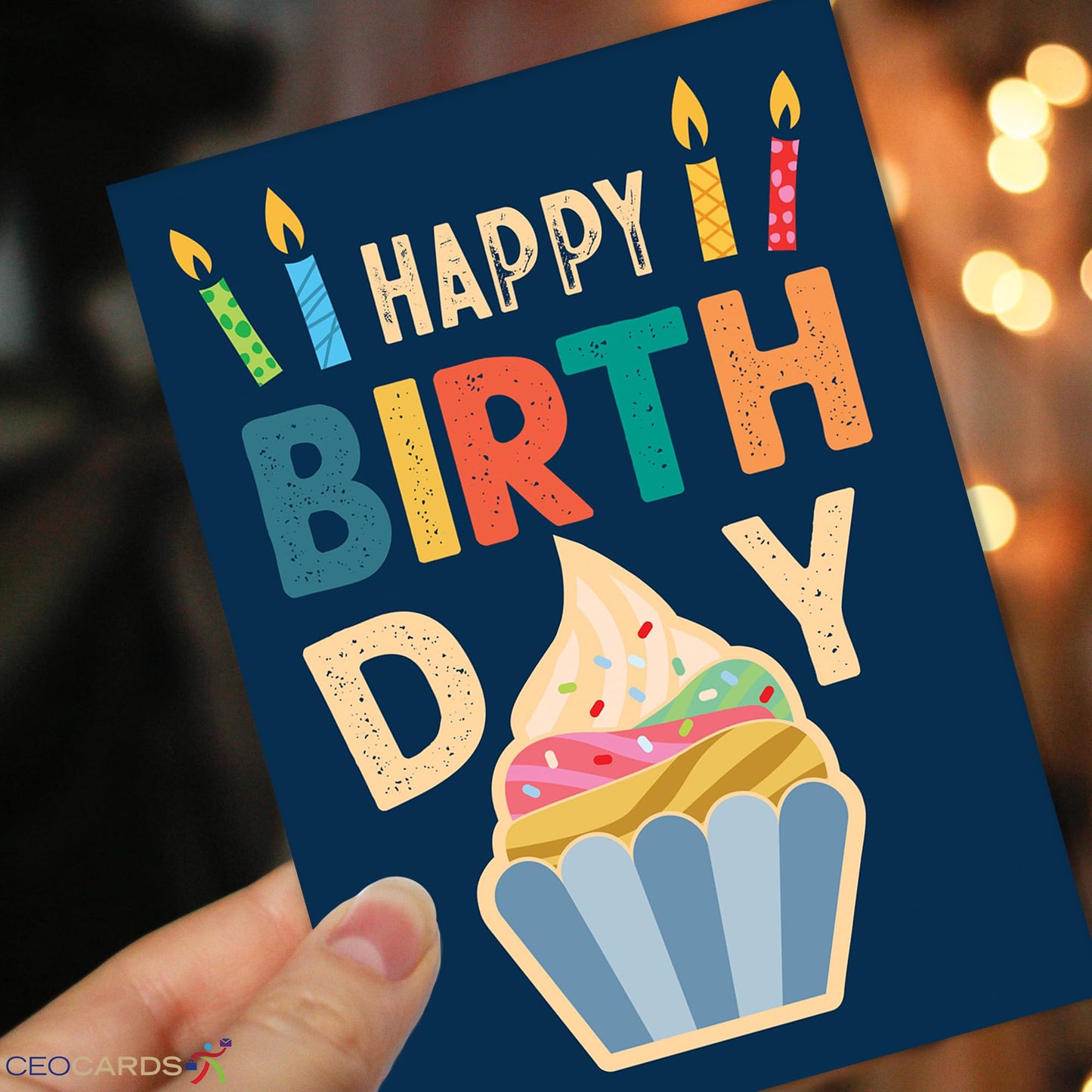 Happy Birthday Cards with Envelopes (25 Variety Pack – 5 Designs) Creative Bulk Birthday Card Set for Family & Business (5x7 inch – A7) Office, Work, Coworkers, Employees, Clients (VP2410) Made in USA