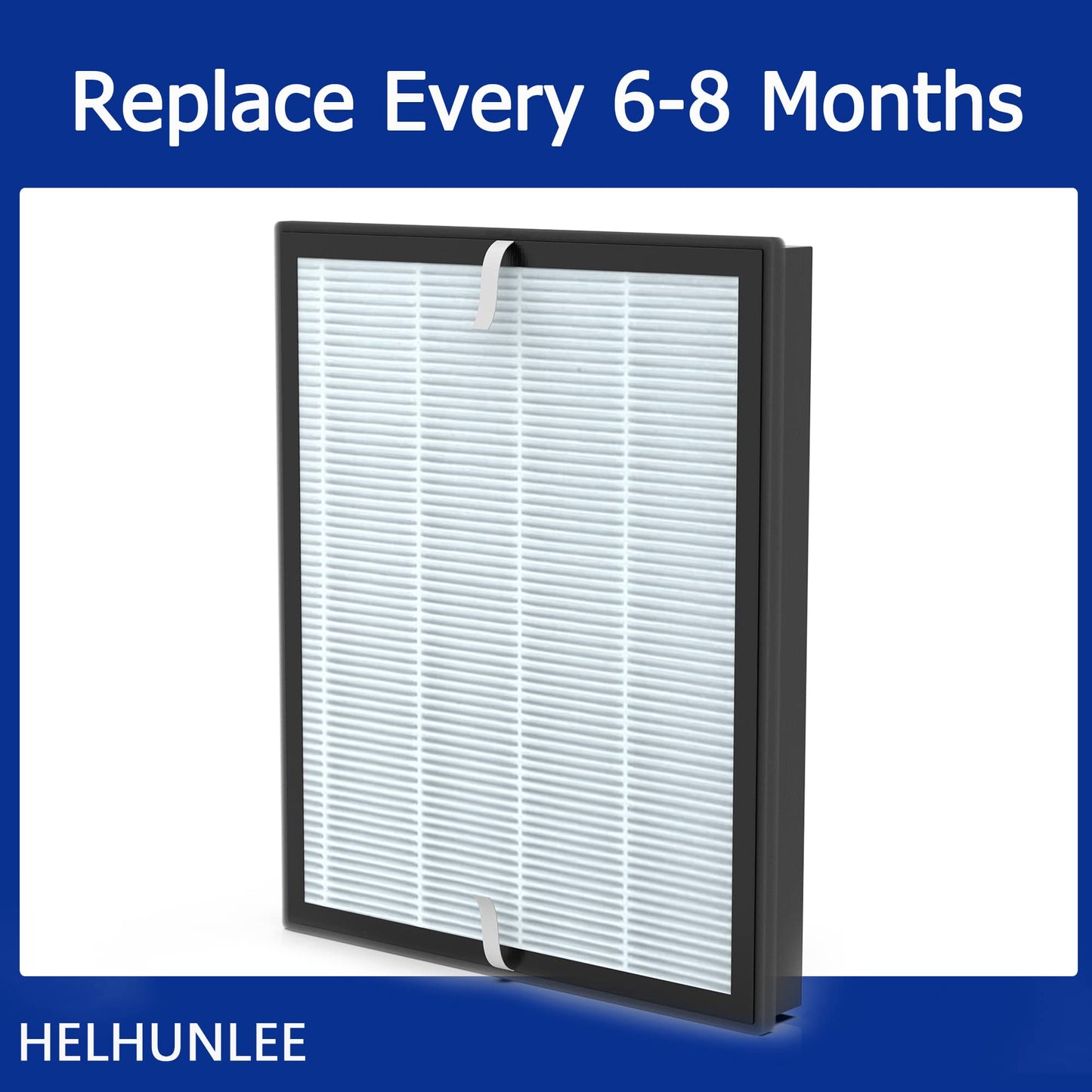 HELHUNLEE 2 Pack Aerio-300 Replacement Filter Compatible with Zigma Aerio-300 Air Purifier, 2 High-Efficiency Filters + 4 Carbon Pre-Filters