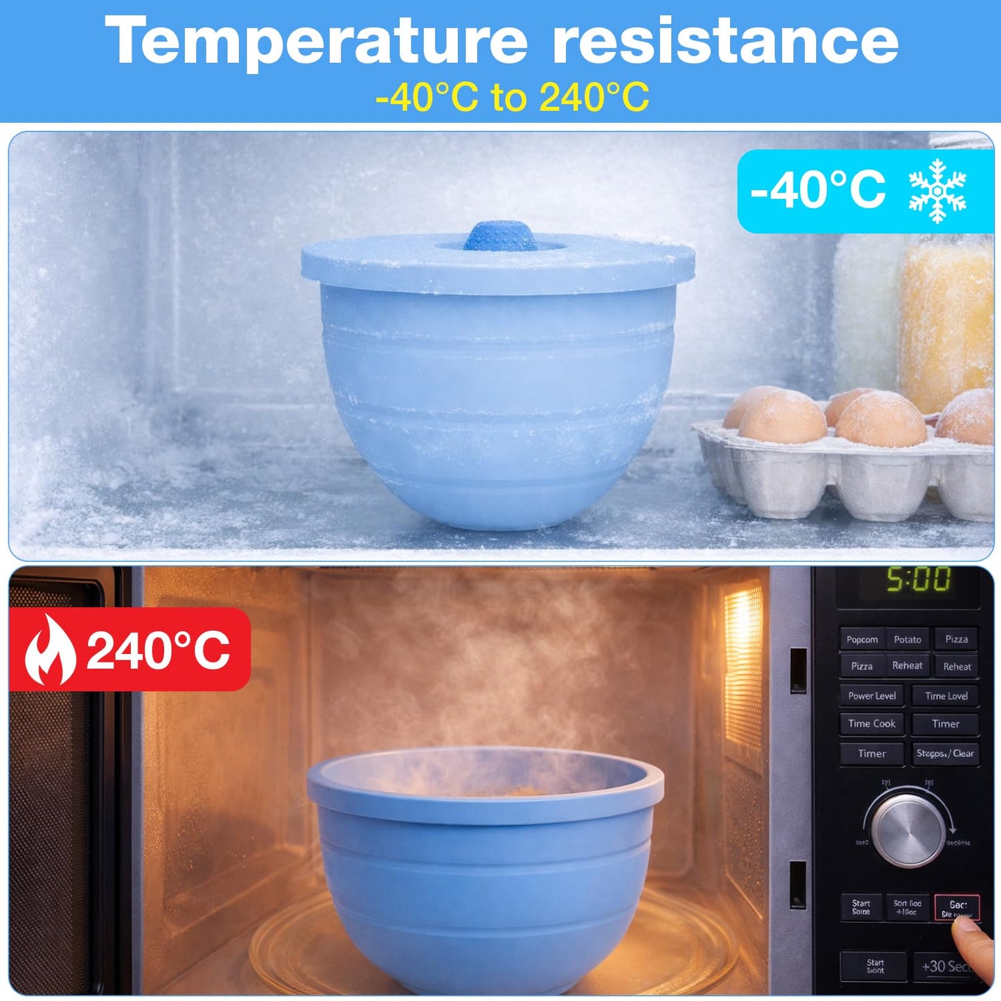 Set of 3 Silicone Bowl Liners for KitchenAid 5 Qt Stand Mixer with Lids, 3mm Thick Non-Stick Silicone Mixer Bowl Insert, BPA Free, Dishwasher Safe Stand Mixer Bowl Liners & Spatula