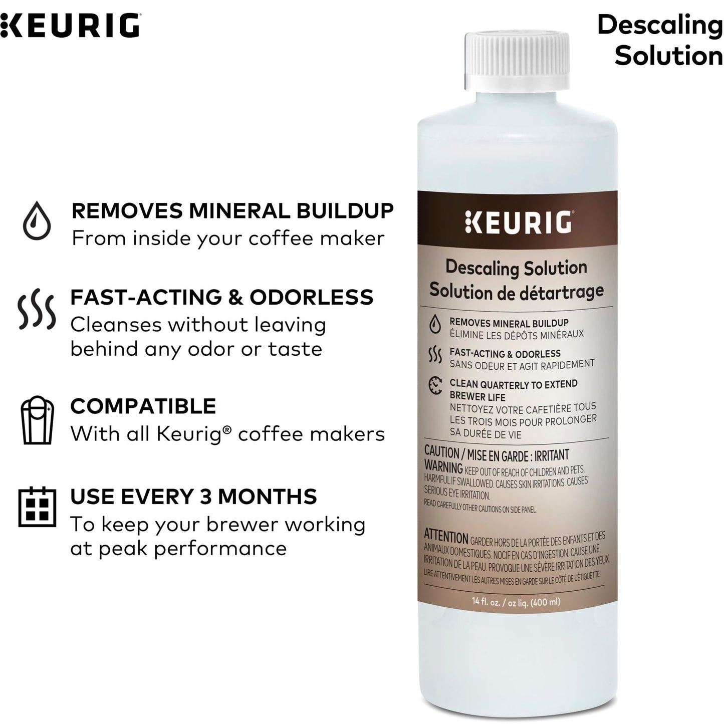 Keurig 6-Month Brewer Maintenance Care Kit, Includes Descaling Solution, Rinse Pods, & Water Filter Cartridges, Works with all K-Cup Pod Coffee Makers