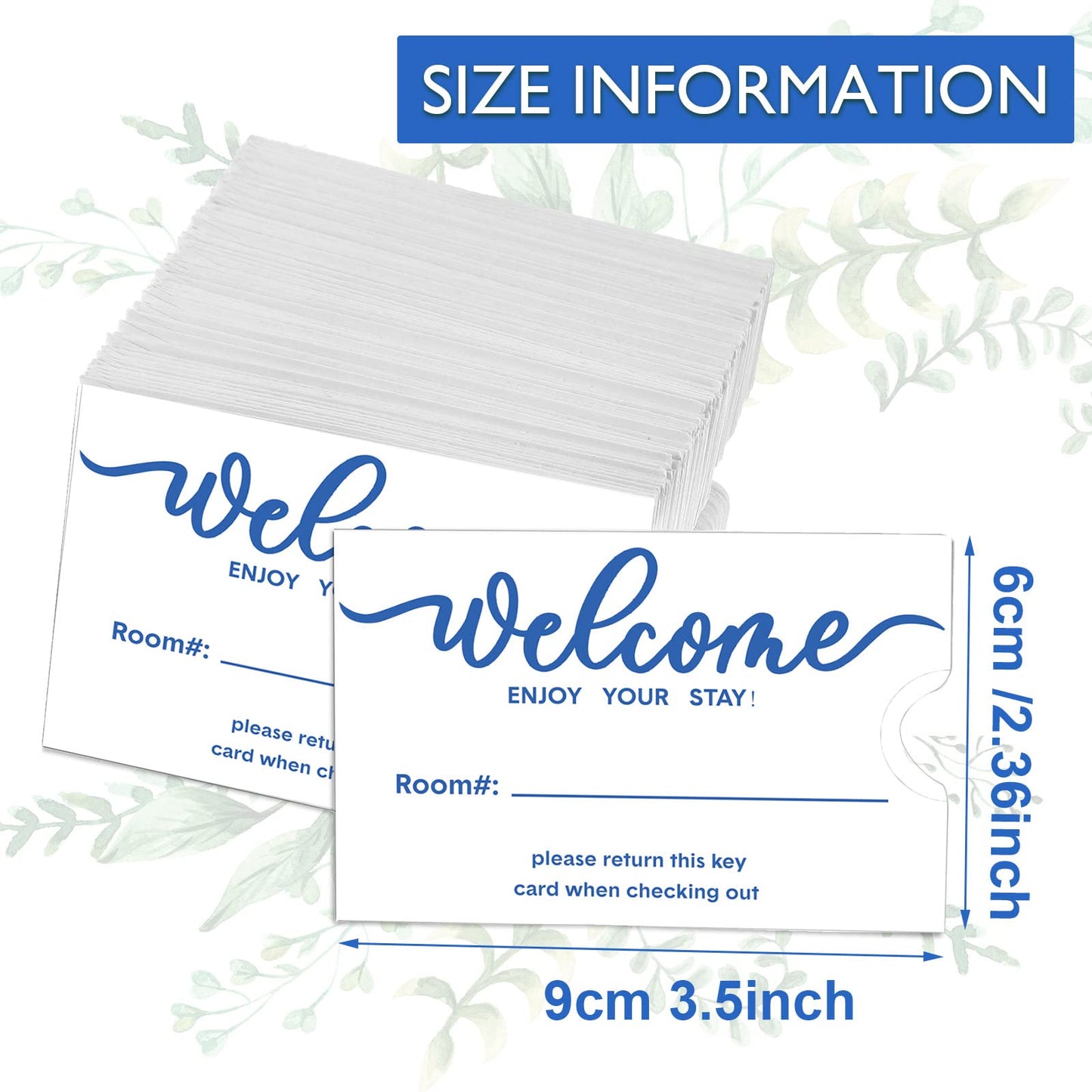 Qeeenar 2000 Pcs Envelopes Hotel Key Card Holder Sleeves Credit Sleeve Gift Holders Hotel Key Card Packet Keycard Envelope Sleeve for Business Office 2.4 x 3.5 Inch(Classic)