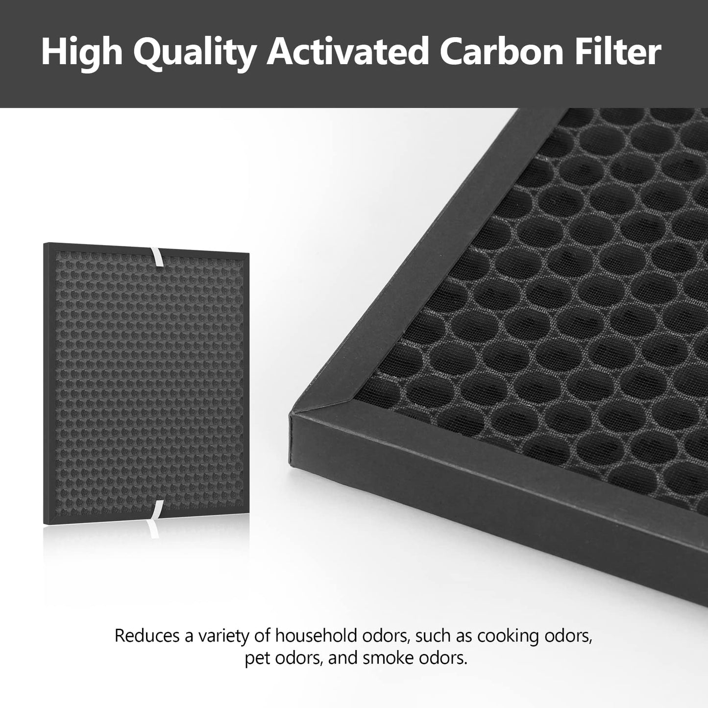 GoKBNY LV-PUR131 Replacement Filter Compatible with LEVOIT LV-PUR131 and LV-PUR131S Air Purifiers, Part Number LV-PUR131-RF, 3× Filters + 1×Activated Carbon Filter