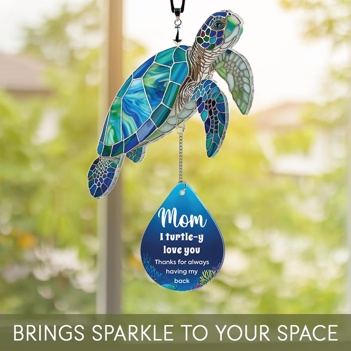 Gifts for Mom Mothers Day Birthday Gifts for Women - Mini Positive Turtle Gifts for New Bonus Step Mom Mama - I Love You Cute Stuff Things Stocking Stuffers for Moms - Turtle Desk Decor