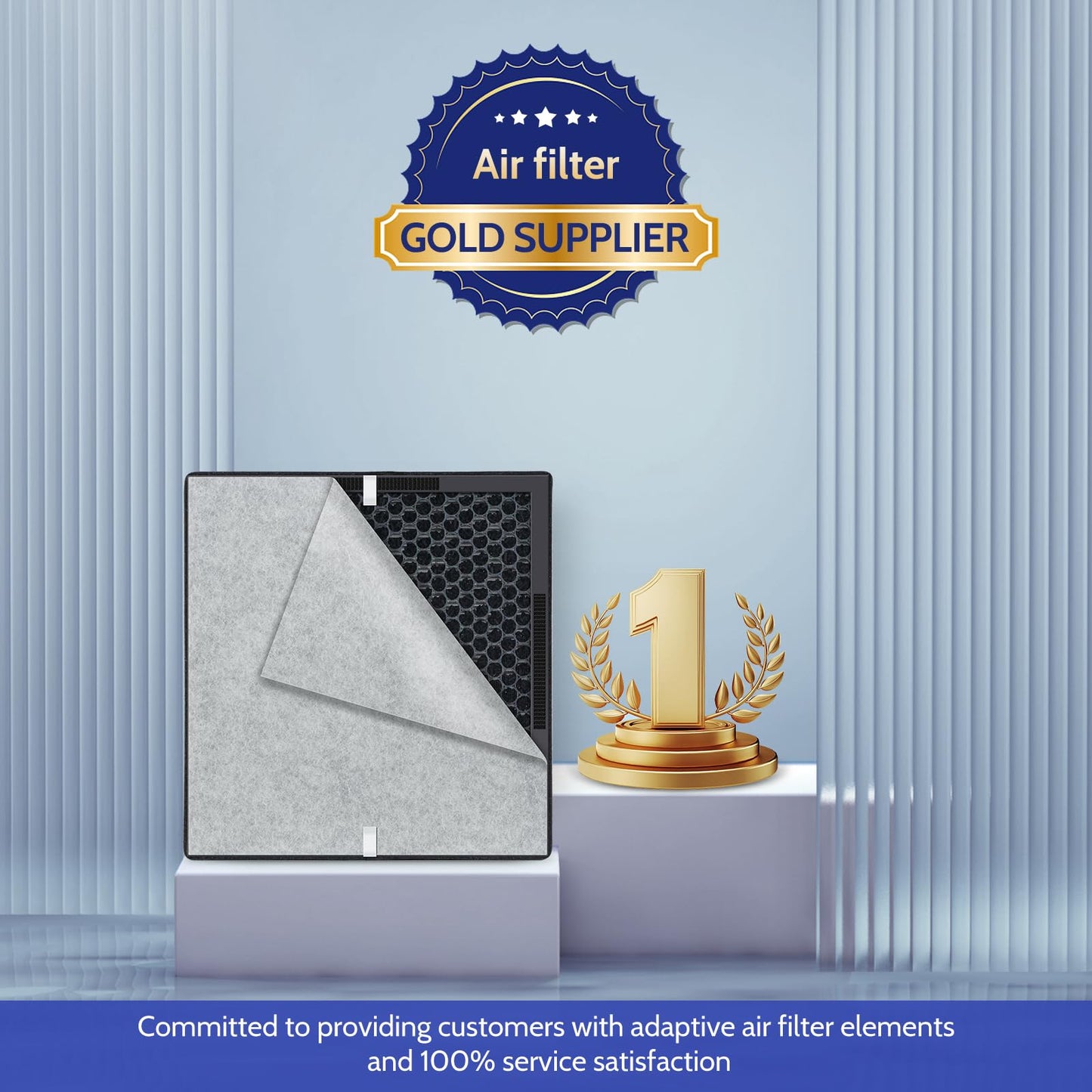 XBGG 3 Pack PR1 Replacement Filter for PR1 Air Purifier, H13 True HEPA Filter for Home Large Room up to 2200sq.ft with 6 Pcs PR-1 Pre-Filter