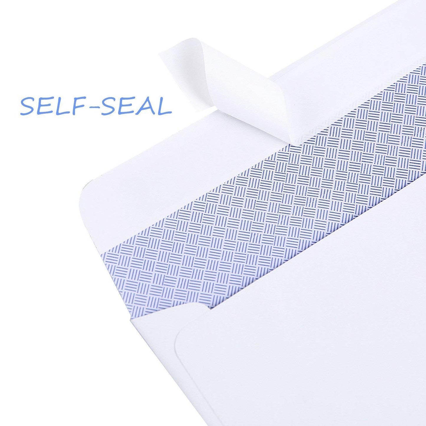 Ohuhu 500 Pack #8 Double Window Envelope SELF SEAL Adhesive Tinted Security Envelopes Quickbooks Check, Business Check, Documents Secure Mailing, 3 5/8" x 8 11/16", White Envelope