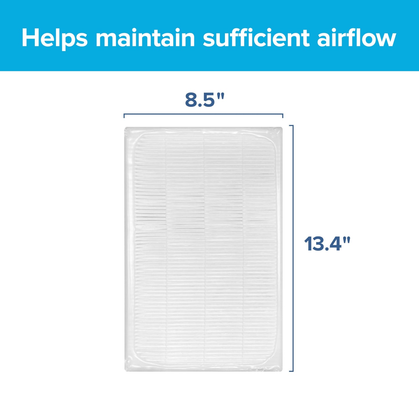Filtrete F2 Room Air Purifier Filter, True HEPA Premium Allergen, Bacteria, and Virus, 13 in. x 8.2 in., 2-Pack, works with devices: FAP-C02, FAP-C03, FAP-SC02, and FAP-T03