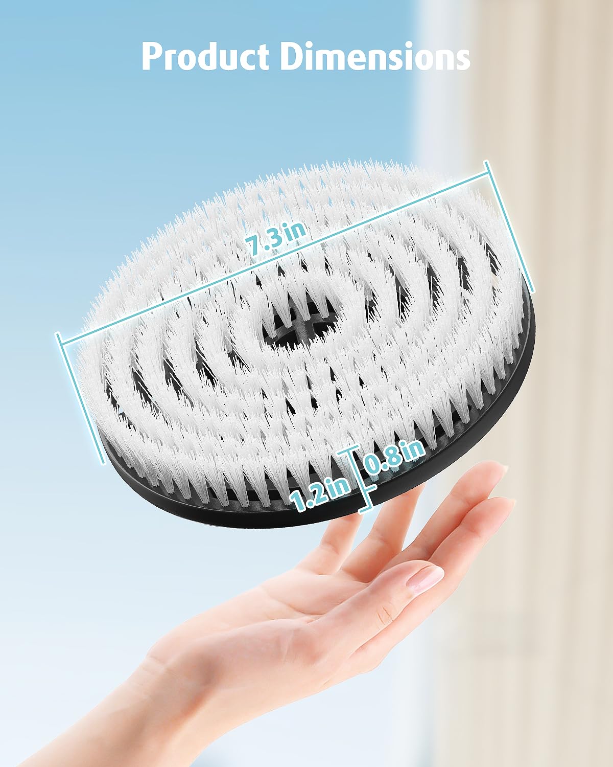AIR U+ Newly Upgraded Steam Mop Replacement Brush Pads for Shark Steam and Scrub Mop S8201 S8001 S7201 S7000 Series (2 Count)
