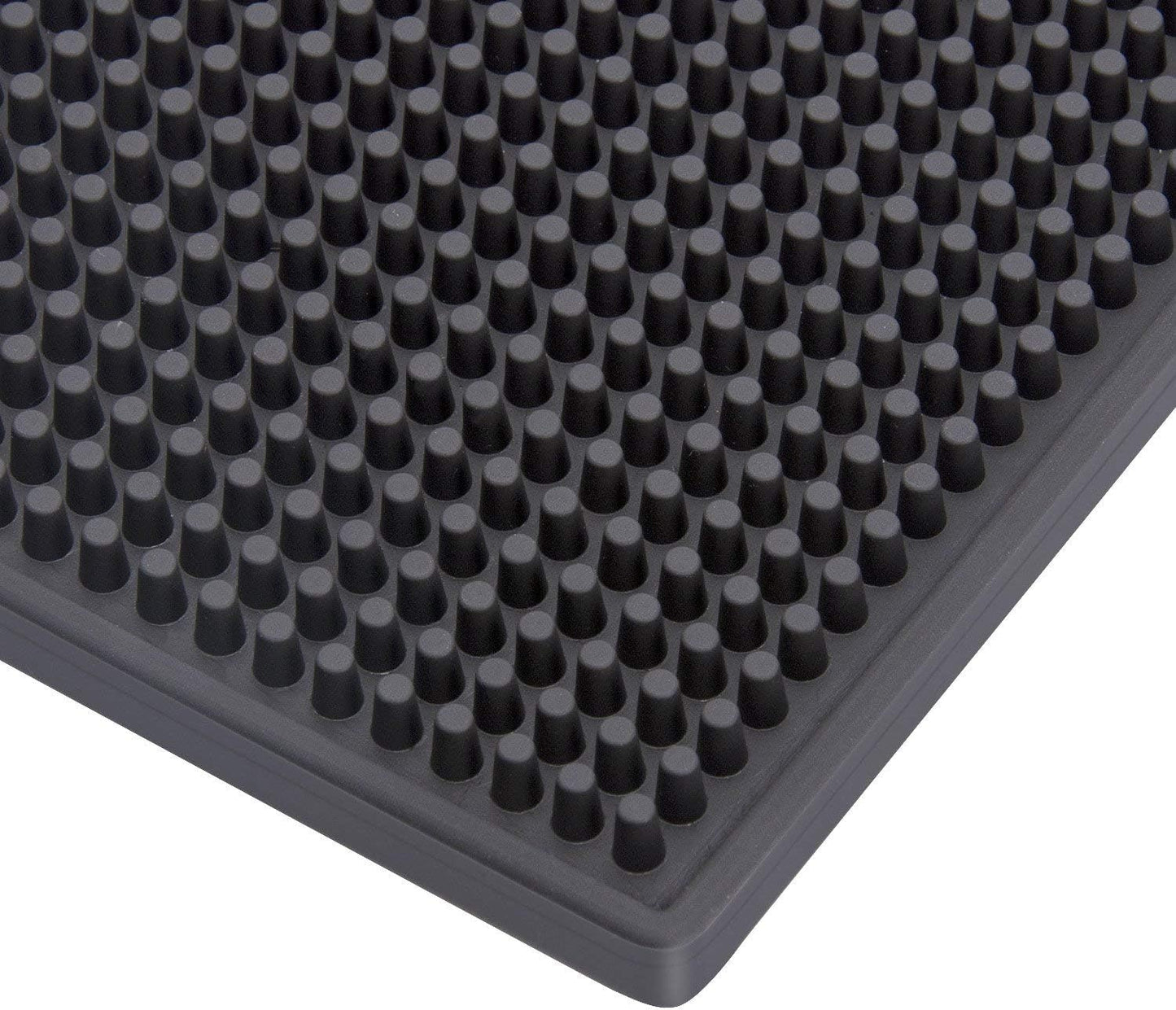 Extra Large (28 inch by 16 inch) Thick Rubber Service Bar Mat for Home Kitchen Counter Mat, Bartender Bar Mat, Dish Drying Mat, 2 Packs Black