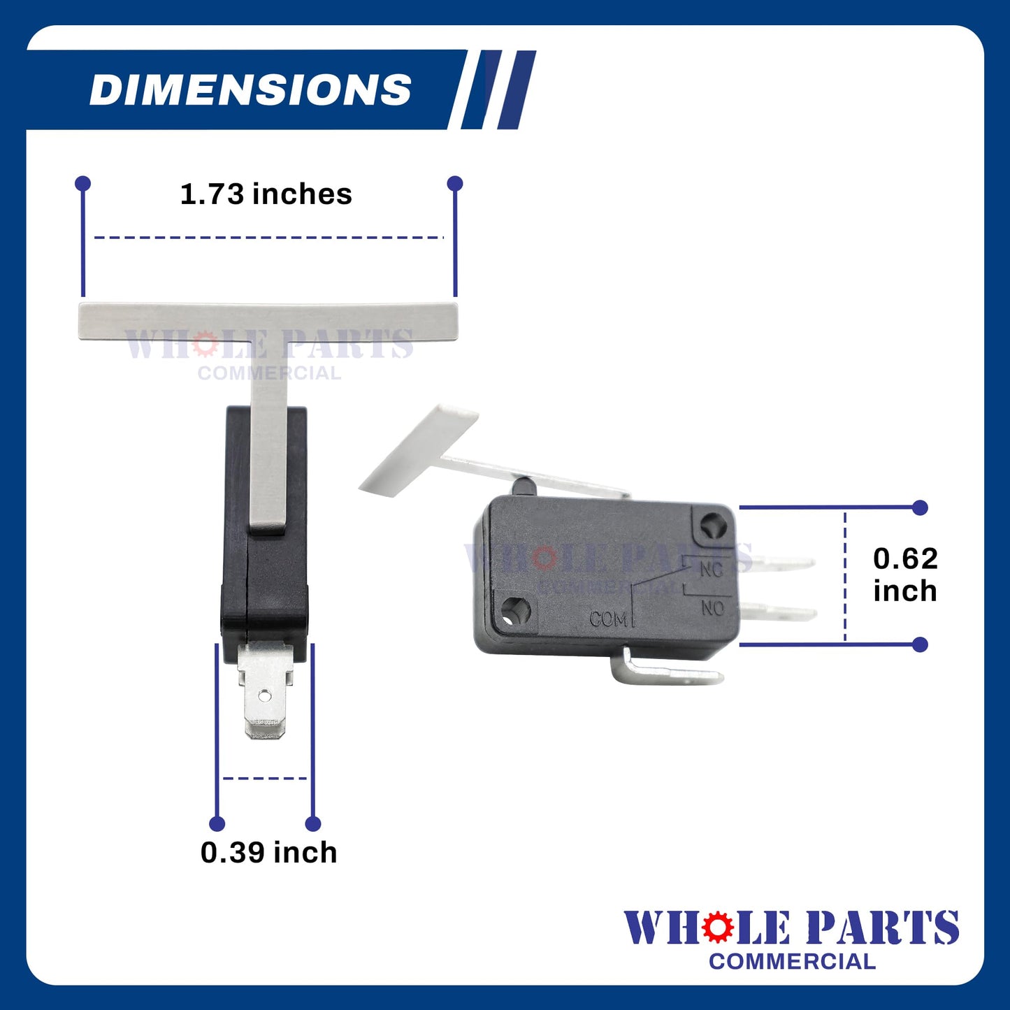 Upgraded Whole Parts Commercial Ice Machine Ice Bin Limit Switch Part# 9101124-02 (V3L-776-D8) - Replacement and Compatible with Some Ice-O-Matic Ice Machines