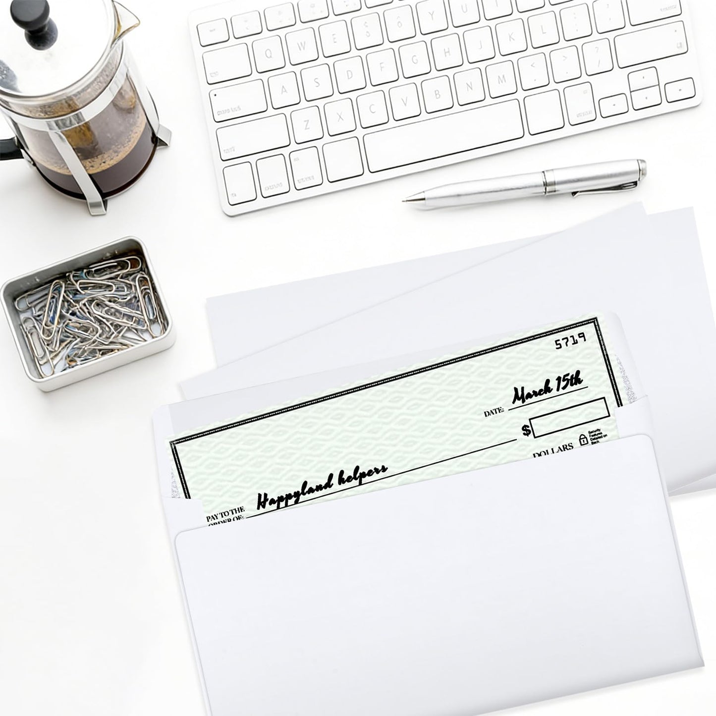 Outdoramic 1000 Pack #6-3/4 Security Envelopes Self Seal - 3-5/8 x 6-1/2 Inch White Business Envelopes Peel and Seal Closure, 28 LB Windowless Security Tinted Envelope Bulk