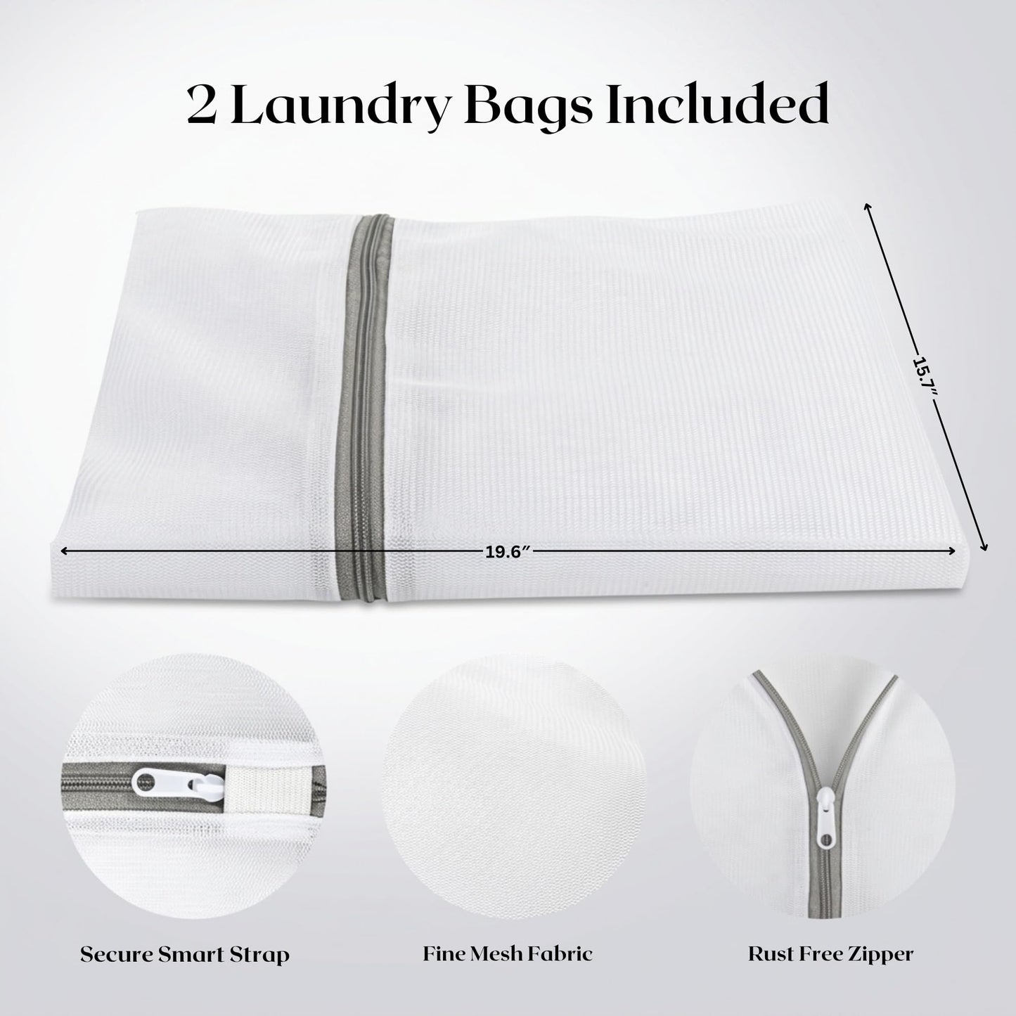 Dionikos 54" x 27.5" Silicone Washer Dryer Countertop Mat with 2 Laundry Bags – Non-Slip, Waterproof, Dustproof Cover for Laundry Room Organization & Surface Protection (Grey, Extra Large)