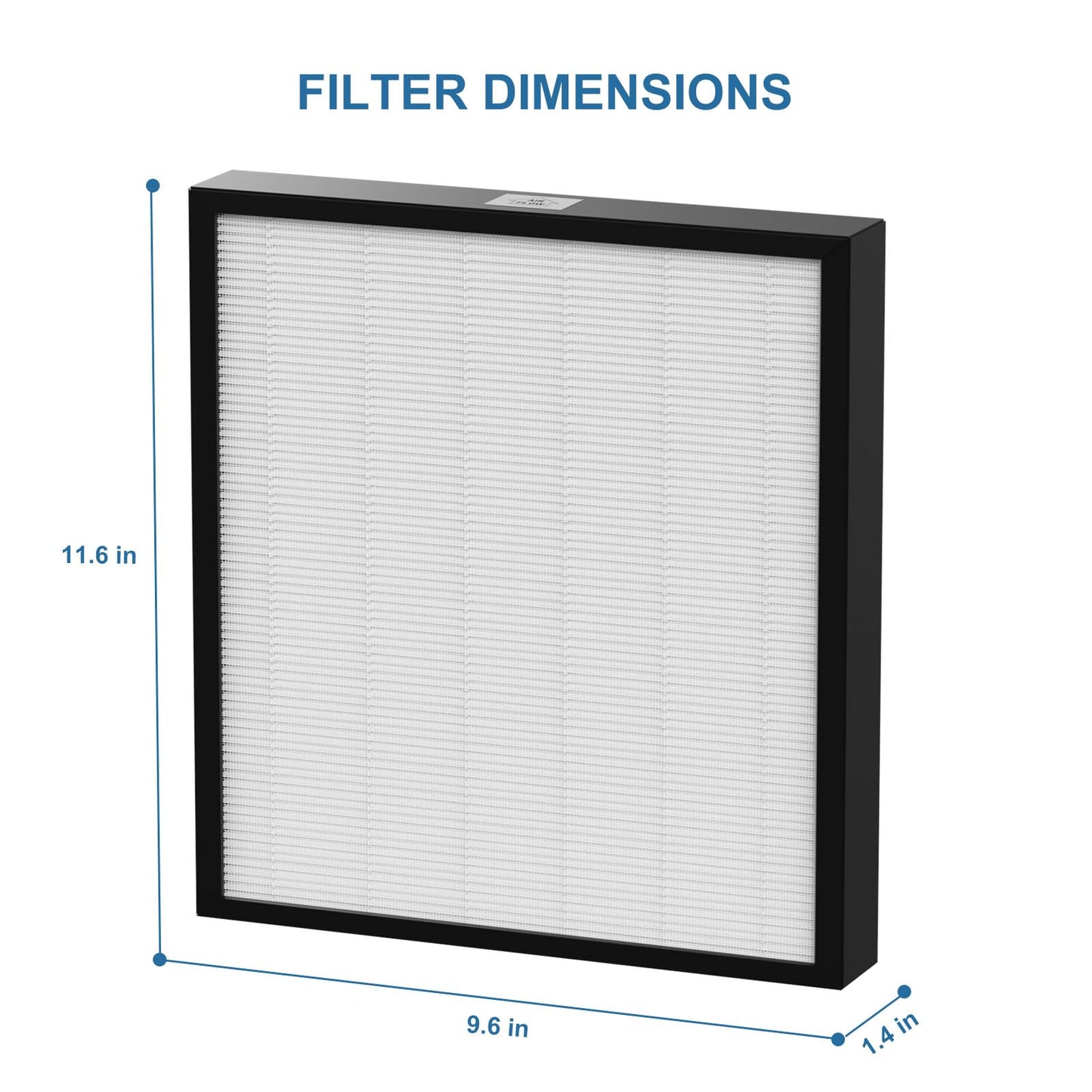 Compact HEPA Replacement Pre-Filter Compatible with Intellipure Compact Air Cleaner Purifier Filter, HEPA and Activated Carbon Filters, 2 Pack