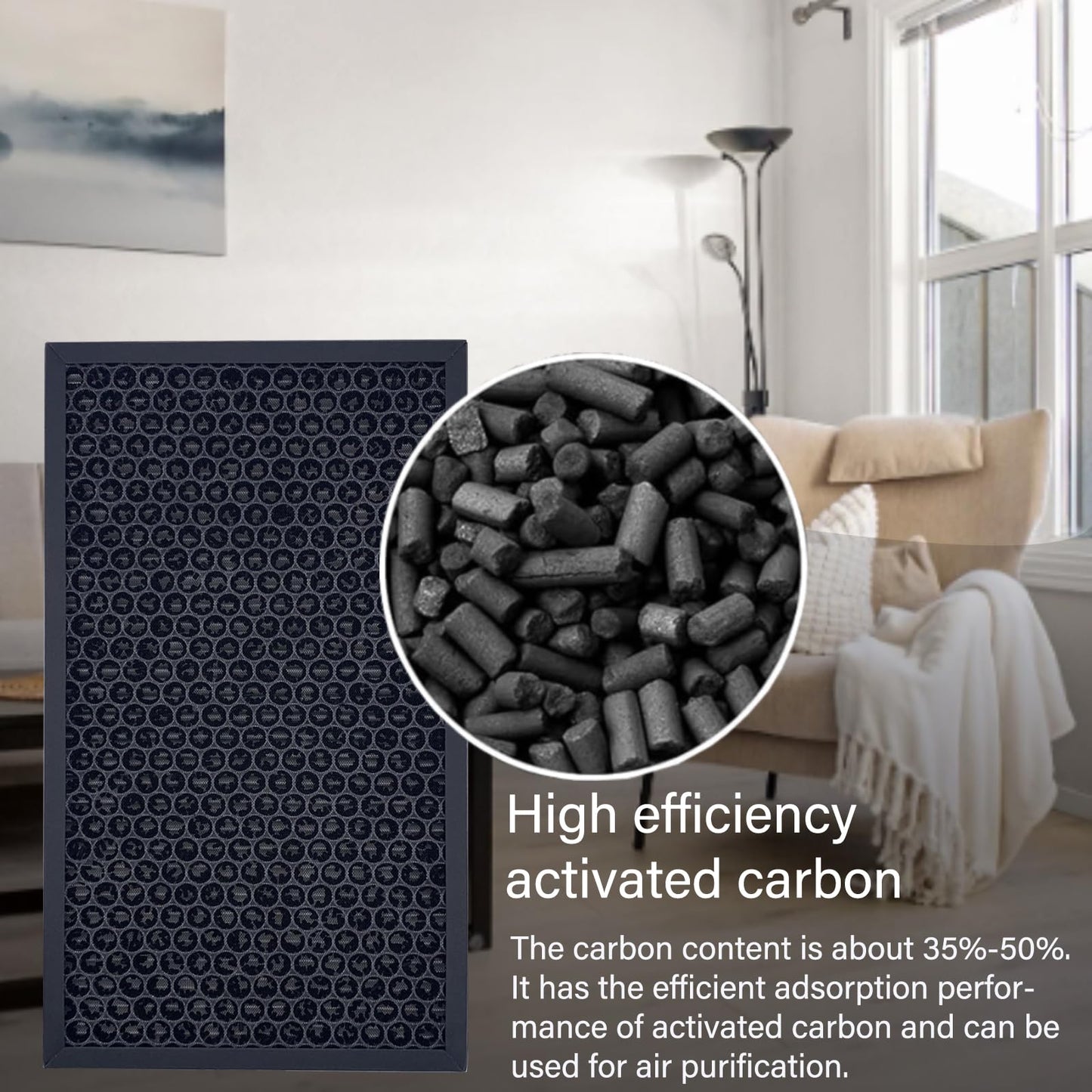 2 Pack C380 Replacement Filter for Storebary and Elechomes P300 Air Purifier, 3-IN-1, H13 True HEPA with High-Efficiency Activated Carbon and Pre-filter, Model C380-RF