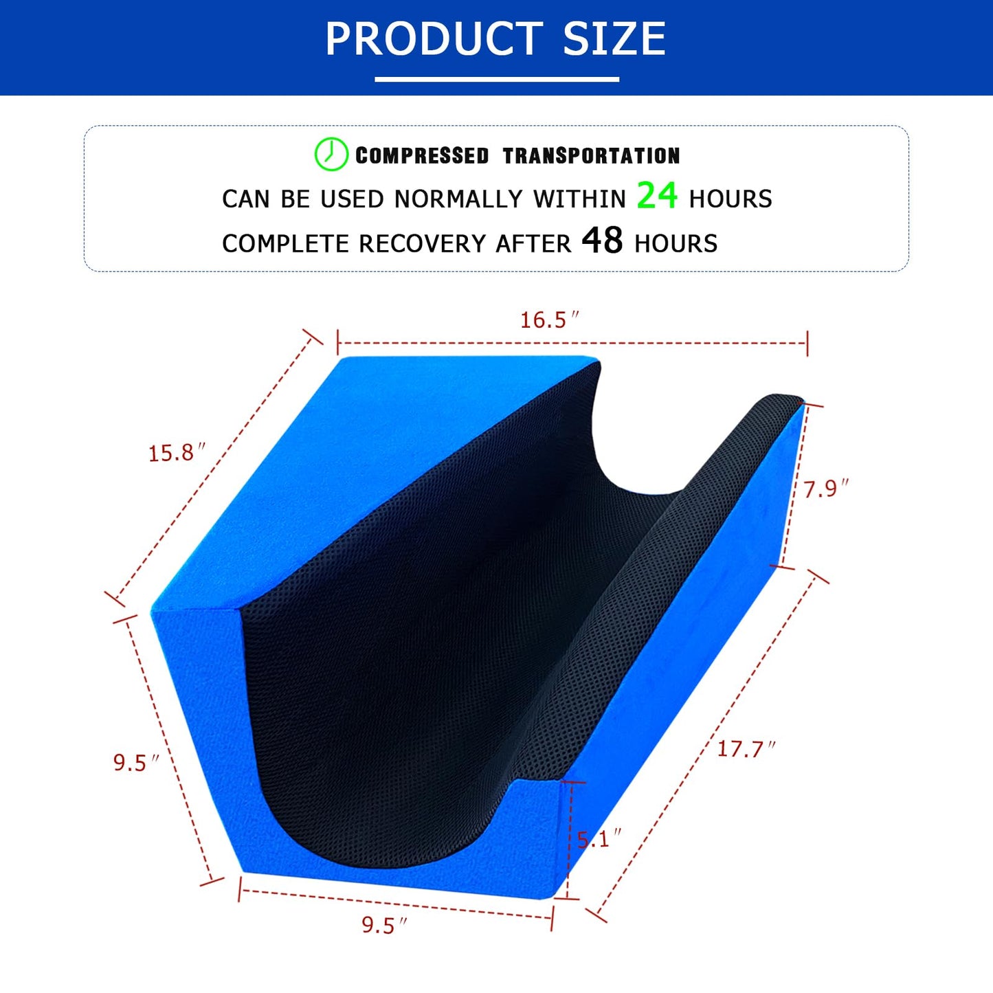 bibahala Hip Abduction Pillow Knee Wedge Leg Lifter for After Knee Surgery Replacement Recovery Aids Hip Abductor Pillow Maintain Leg Fixators While Sleeping (Right)