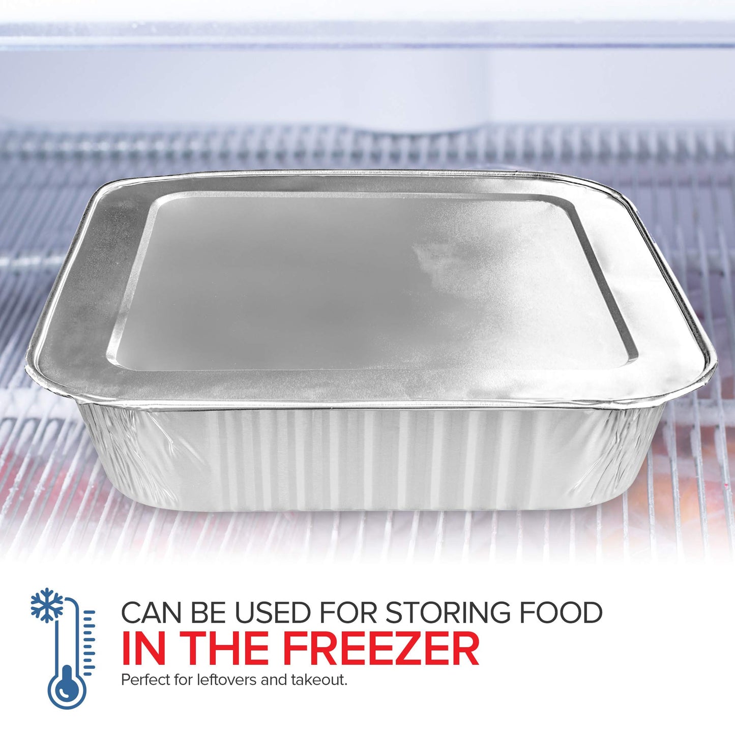 Stock Your Home 8” Square Foil Pans with Lids (50 Pack) - Foil Cake Pans with Covers - Aluminum Baking Pans - Disposable Cake Pans - 8 Inch Square Pans - Disposable & Recyclable Pans with Lids