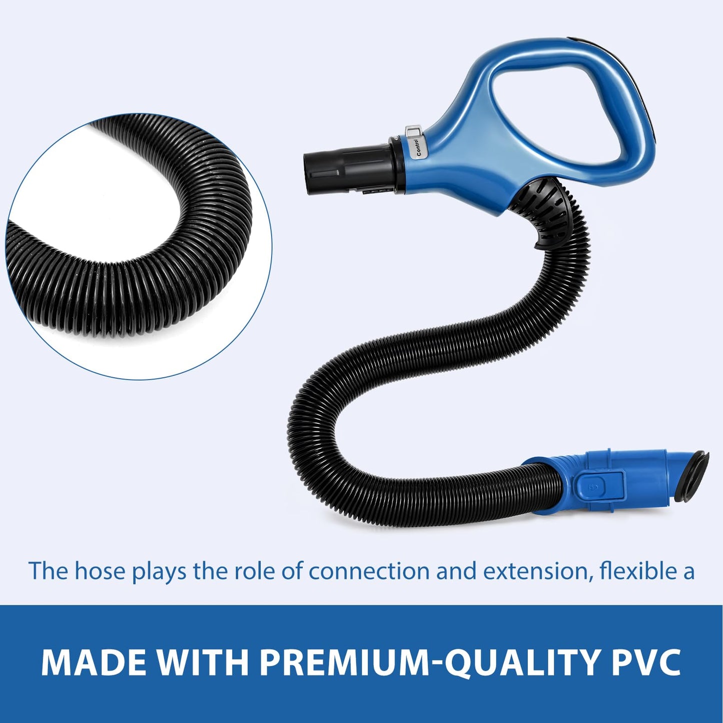 ZU560 Replacement Hose Handle for fit Shark Navigator Rotator Lift-Away ZU560 Blue, ZU560 ZU561,ZU562,UV725 Gray,UV650,CU520 Upright Vacuum Replacement Hose handle