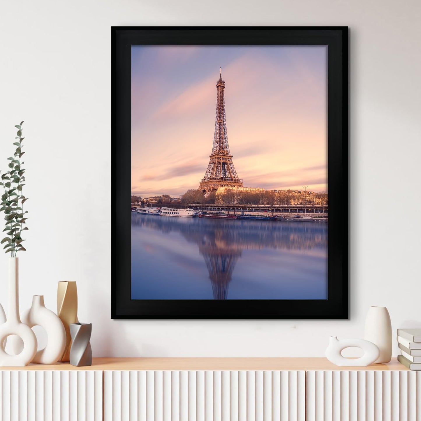 SESEAT 16x20 Picture Frame Black Set of 6, Display Pictures 16x20 Without Mat for Wall Mounting, Wall Gallery Poster Frames