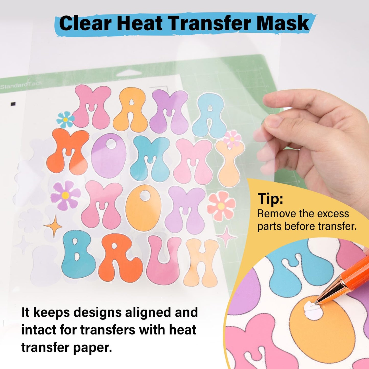 TECKWRAP Printable Heat Transfer Paper for T-Shirts 30 Sheets, 8.3" X 11.7" Printable Heat Transfer Vinyl for Inkjet Printer, Iron on Transfer Paper for Light and Dark Fabric (Matte)