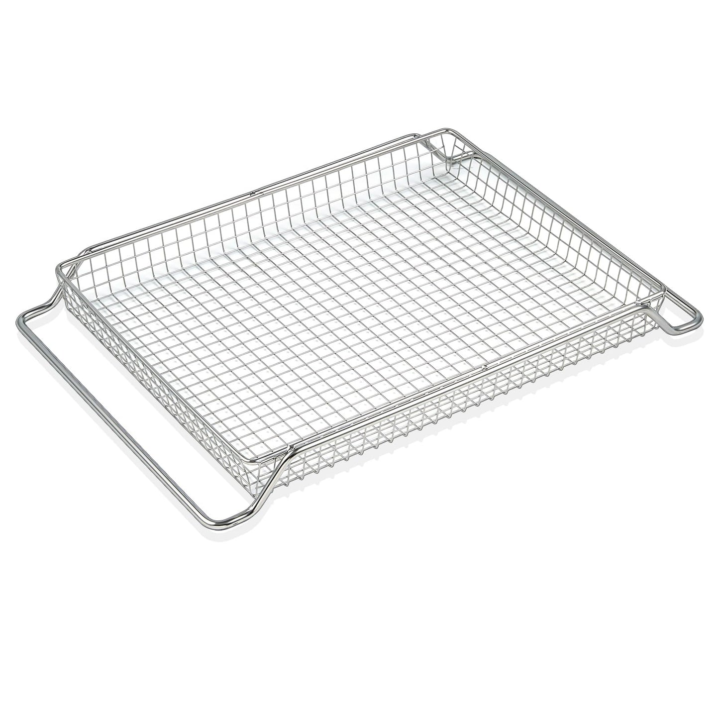 Upgraded KCO124BM KCO124 Air Fryer Basket Replacement Parts for Kitchenaid Oven Basket 304 Stainless Steel 14 x10 Mesh Basket Kitchen Aid Digital Air Fry Countertop Toaster Oven Tray Rack Accessories