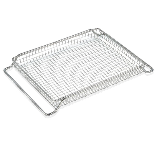 Upgraded KCO124BM KCO124 Air Fryer Basket Replacement Parts for Kitchenaid Oven Basket 304 Stainless Steel 14 x10 Mesh Basket Kitchen Aid Digital Air Fry Countertop Toaster Oven Tray Rack Accessories