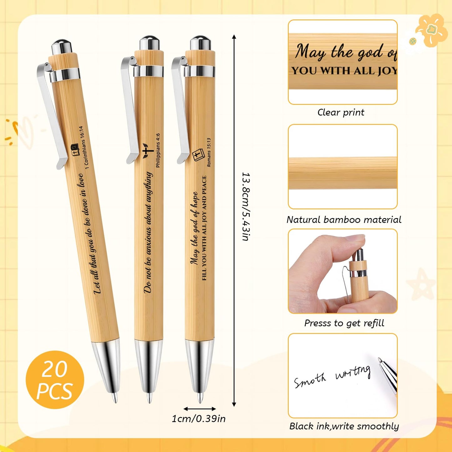 20 Sets Christian Gifts Bulk Prayer Journal Christian Spiral Notebooks with Bible Verse Pens Small Notepad Religious Gifts for Women Men Church Members Bible Study Group Church Families