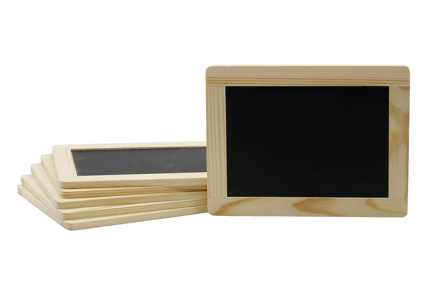 Creative Hobbies® Synthetic Chalkboard with Unfinished Wood Frame 4 x 6 Inch -Case Pack of 24 Chalkboards