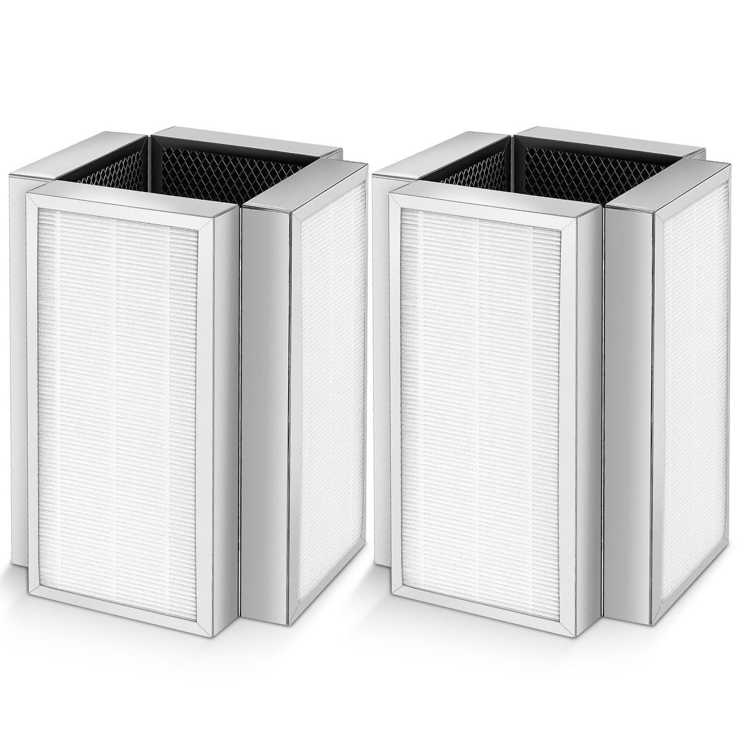 Model 50 Replacement Filter, Compatible with MA Series 50W/50B/50S Air Purifier, 3-in-1 Activated Carbon Filter for Wildfire Smoke, Odors, Pollen, Dust ("50" Means Model) - 2 Pack