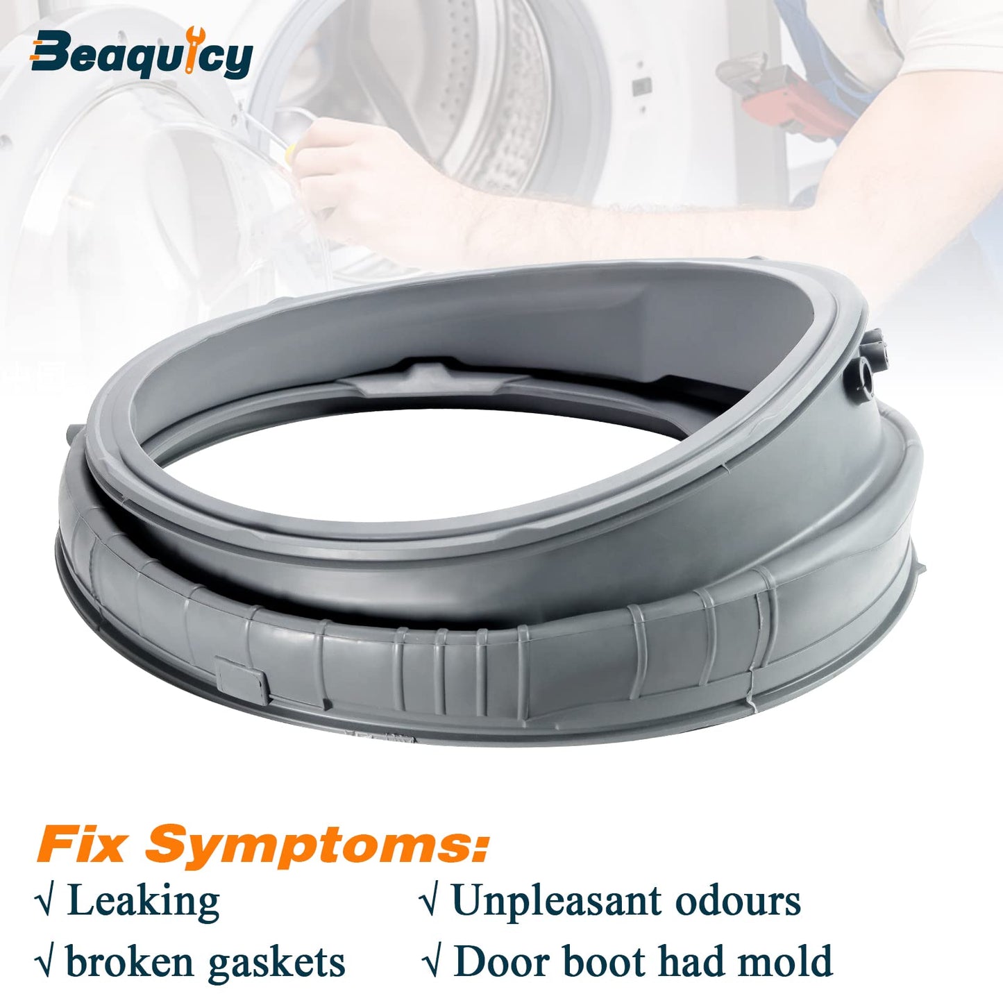 2026 Upgrade MDS47123602 AP5218575 Washer Door Boot Gasketby Beaquicy - Replacement for L-G Ken-More Washing Machine - Replaces MDS64237201 MDS64237202 1529948 AP5218575 PS3535210 EAP3535210