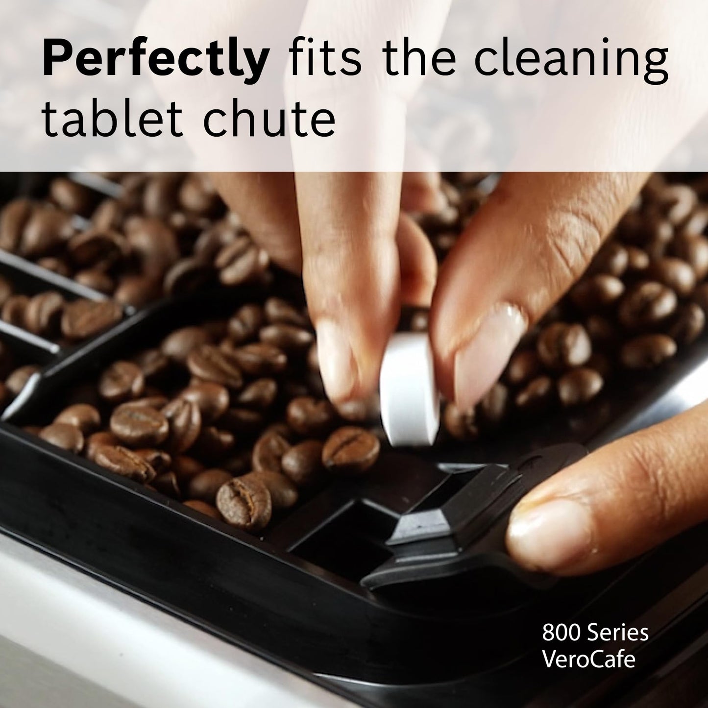 Bosch Cleaning Tablets for VeroCafe Coffee Machines - Espresso Cleaner, Phosphate-Free, Remove Coffee Oil and Residue - For Appliance Care and Maintenance, Extends Service Life - 10 Tabs - TCZ8001US