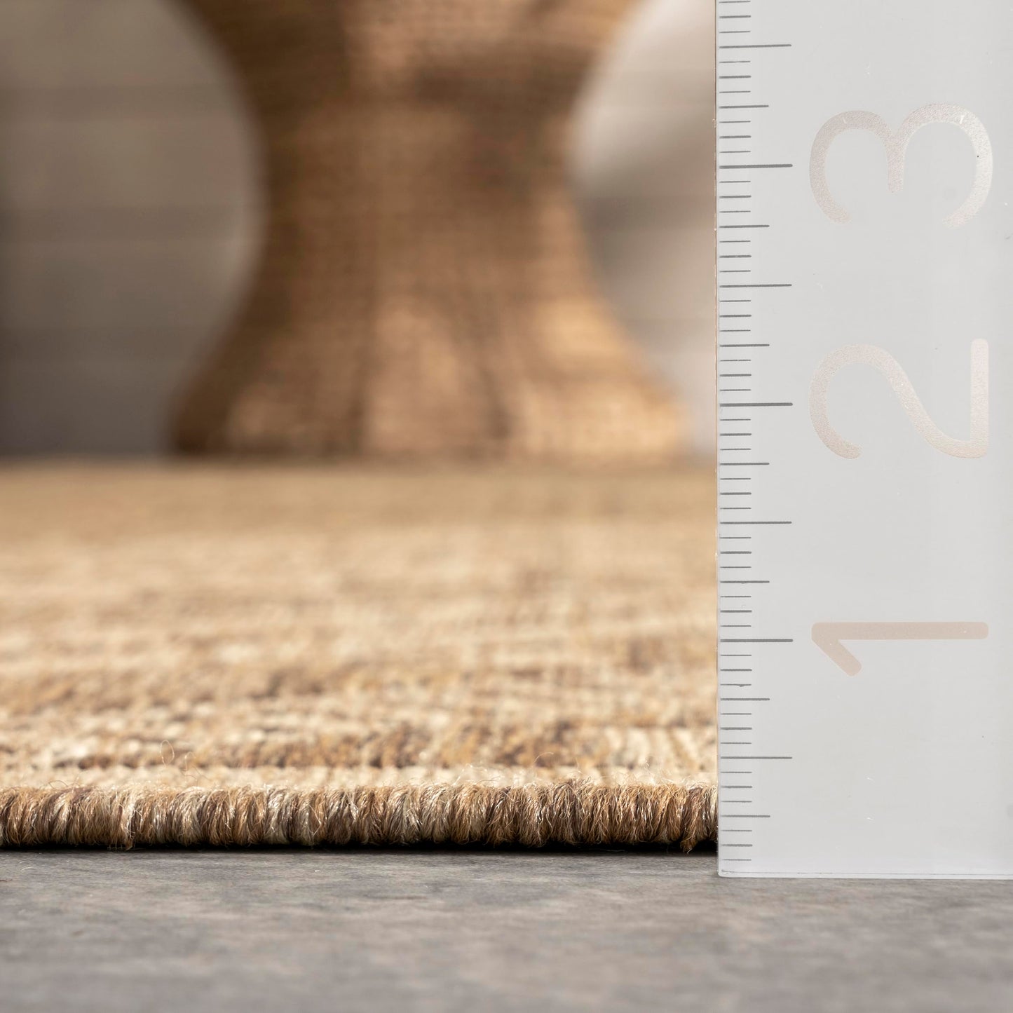 Nuloom Outdoor Performance Collection Landry Brown/Ivory, 4' x 6', Soft and Cozy, High Traffic, Stain Resistant, Easy Clean, Durable Area Rug for Indoor/Outdoor Patio, Deck, Porch, Garden, Courtyard