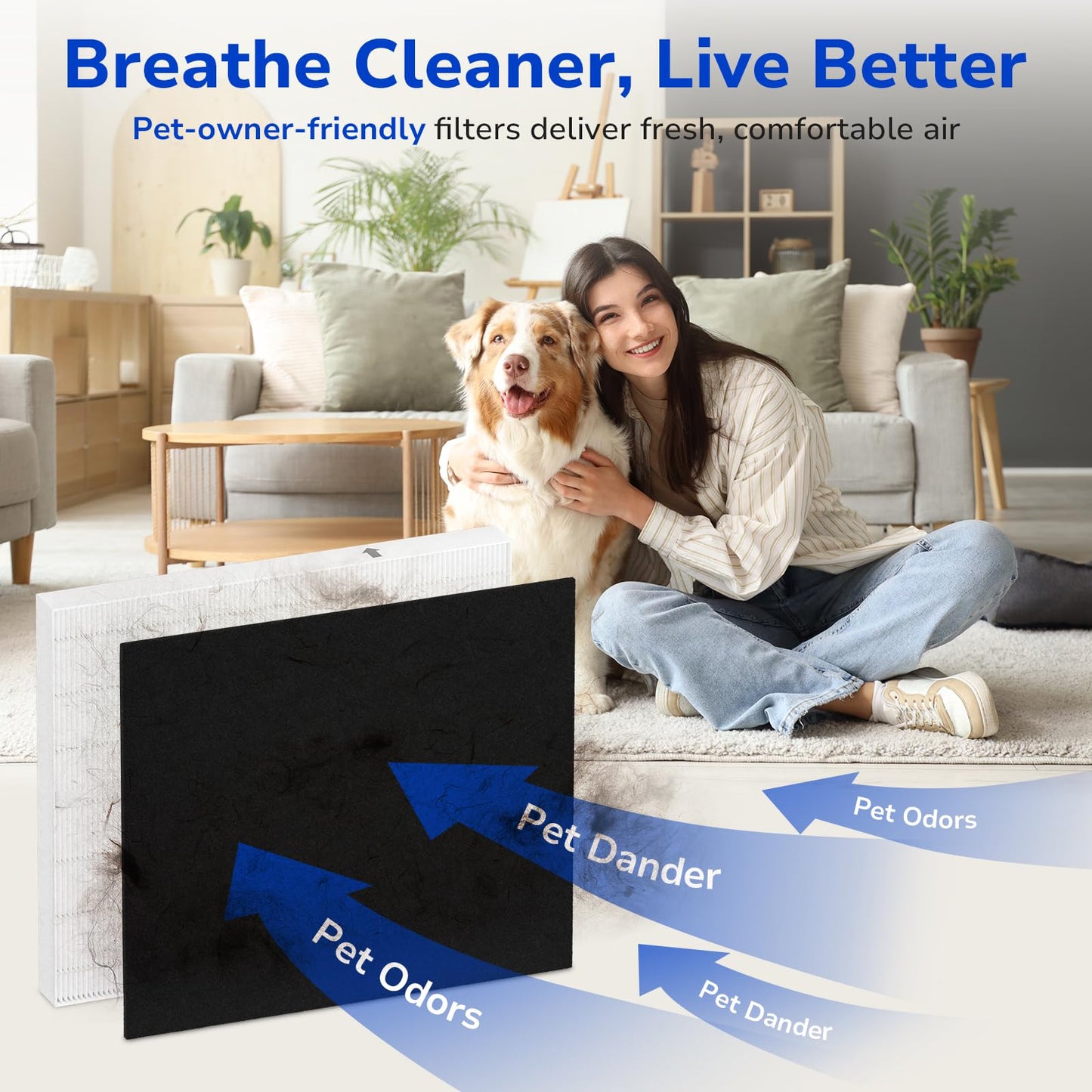 Fil-fresh 2-Pack Airmega AP-1512HH Filter Replacement for Coway Air Purifier
