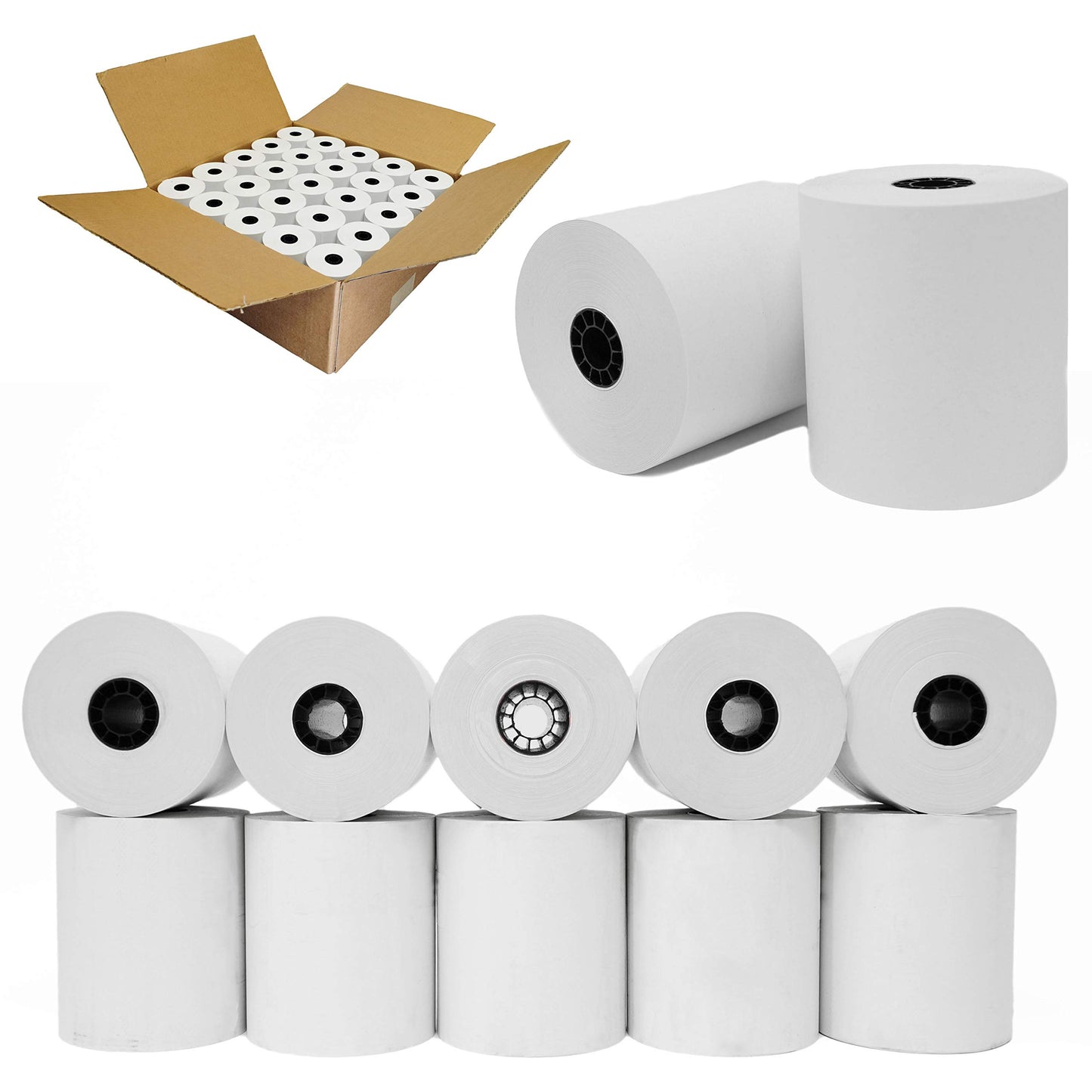 Cash Register Paper 3 1/8 x 200 Thermal Rolls 50 Pack Works With Star Micronics TSP143IIIU USB Receipt Printer Paper Clover Station BPA Free From BuyRegisterRolls.