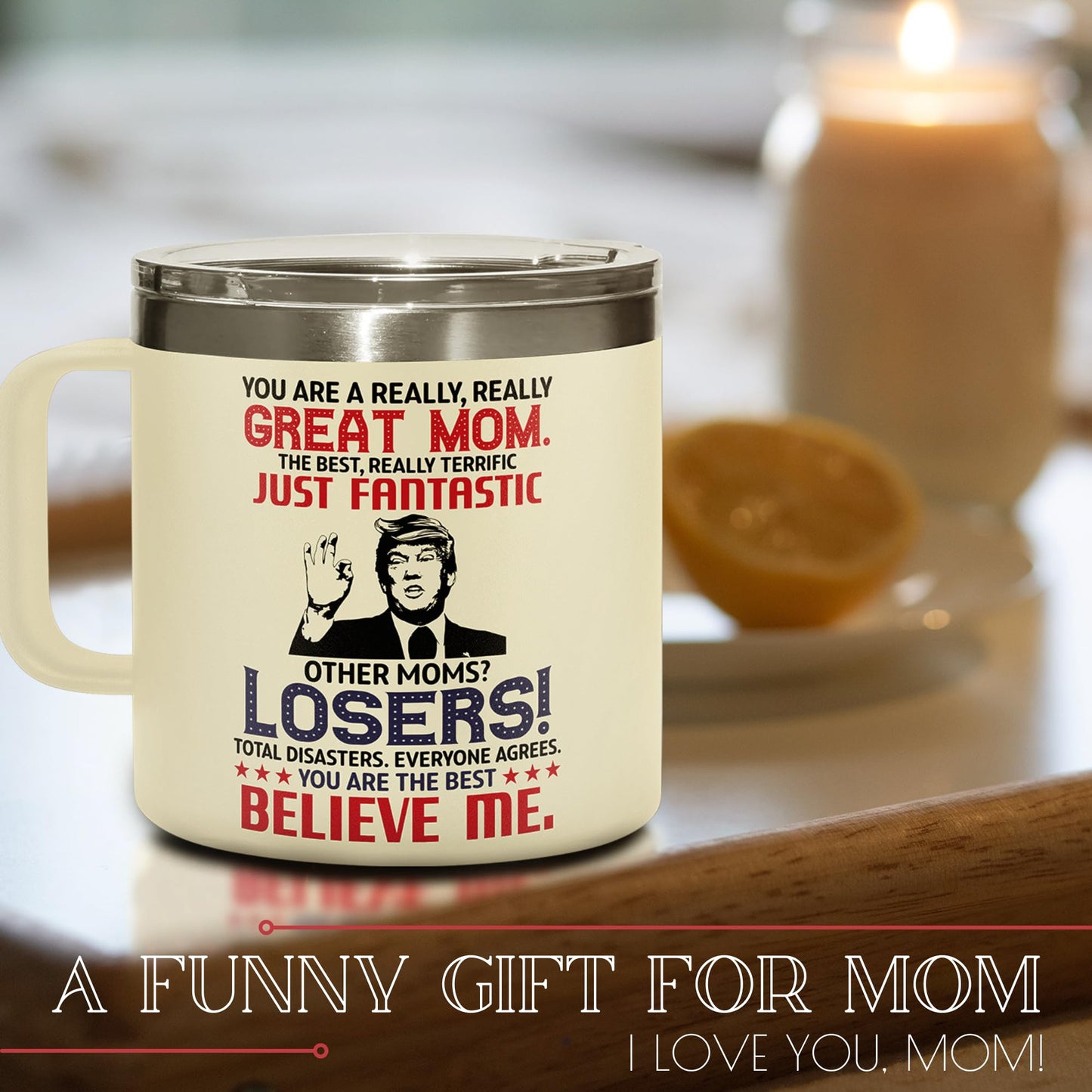 UMACVN Gifts for Mom from Daughter Son - Mothers Day Gifts for Mom Wife - Birthday, Valentines, Mother's Day, Christmas Gift Ideas for Moms - Gift for Mama, Moms, Mother from Kids - 14 Oz Coffee Mug