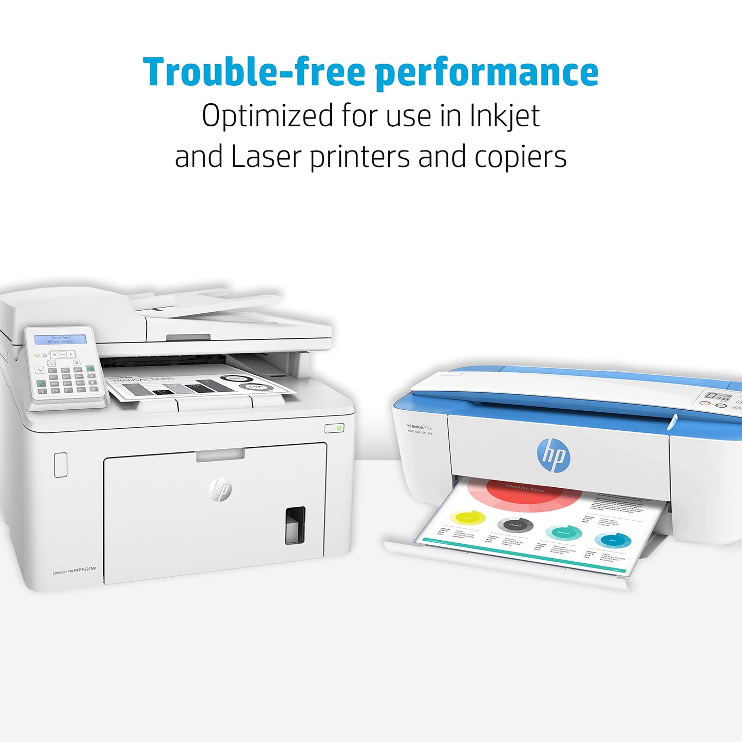 HP Printer Papers | 8.5 x 11 Paper | Copy &Print 20 lb| 6 Pack Case - 2,400 Sheets | 92 Bright | FSC Certified | 200010C