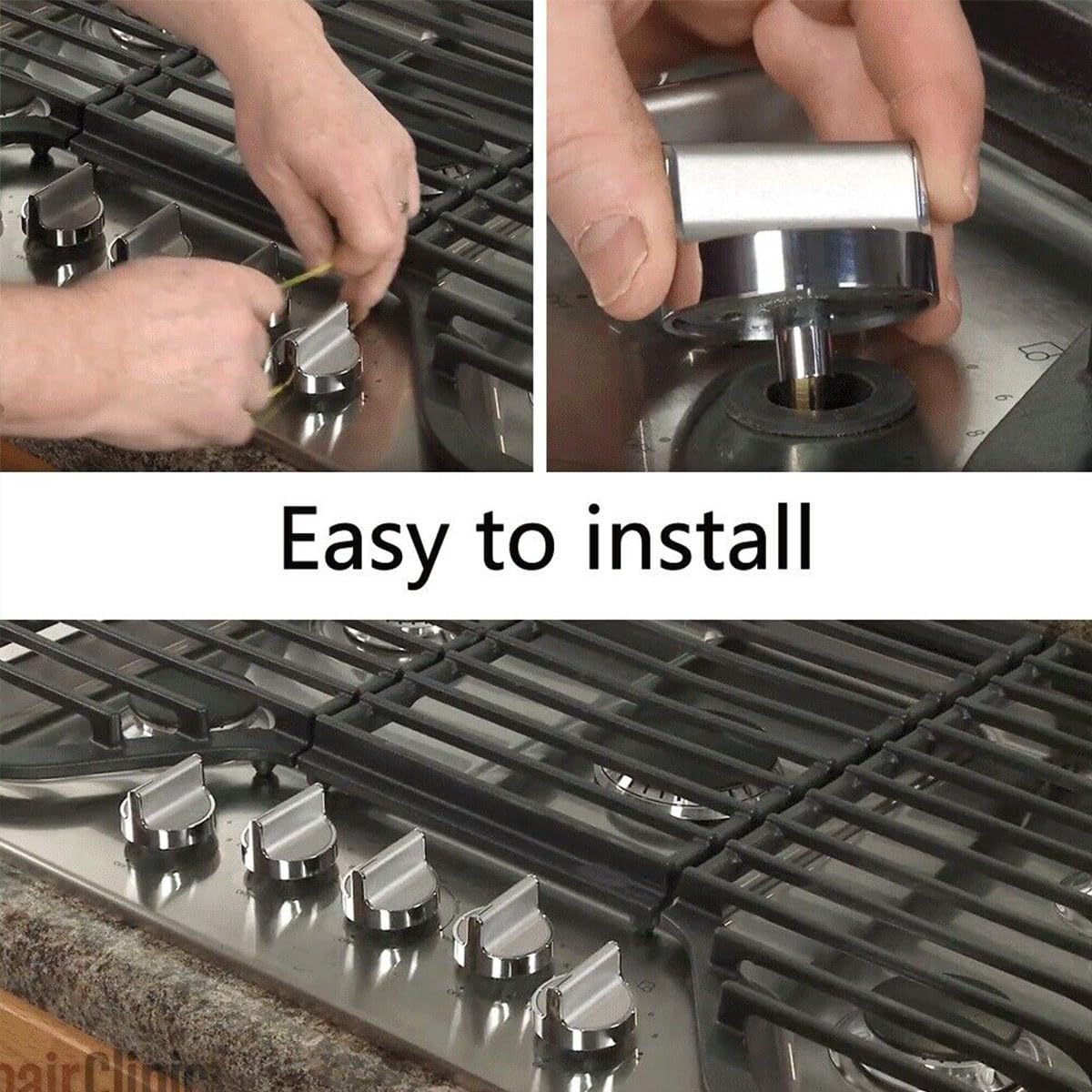 5-Pack W10828837 W10569582 Gas Range Stove Knobs for Whirlpool Stove/Range Urface Burner Knob Replacement W10569582 4363070 WPW10594481 WPW10646805 W10698166 W10594481 Cooktop Control Knobs