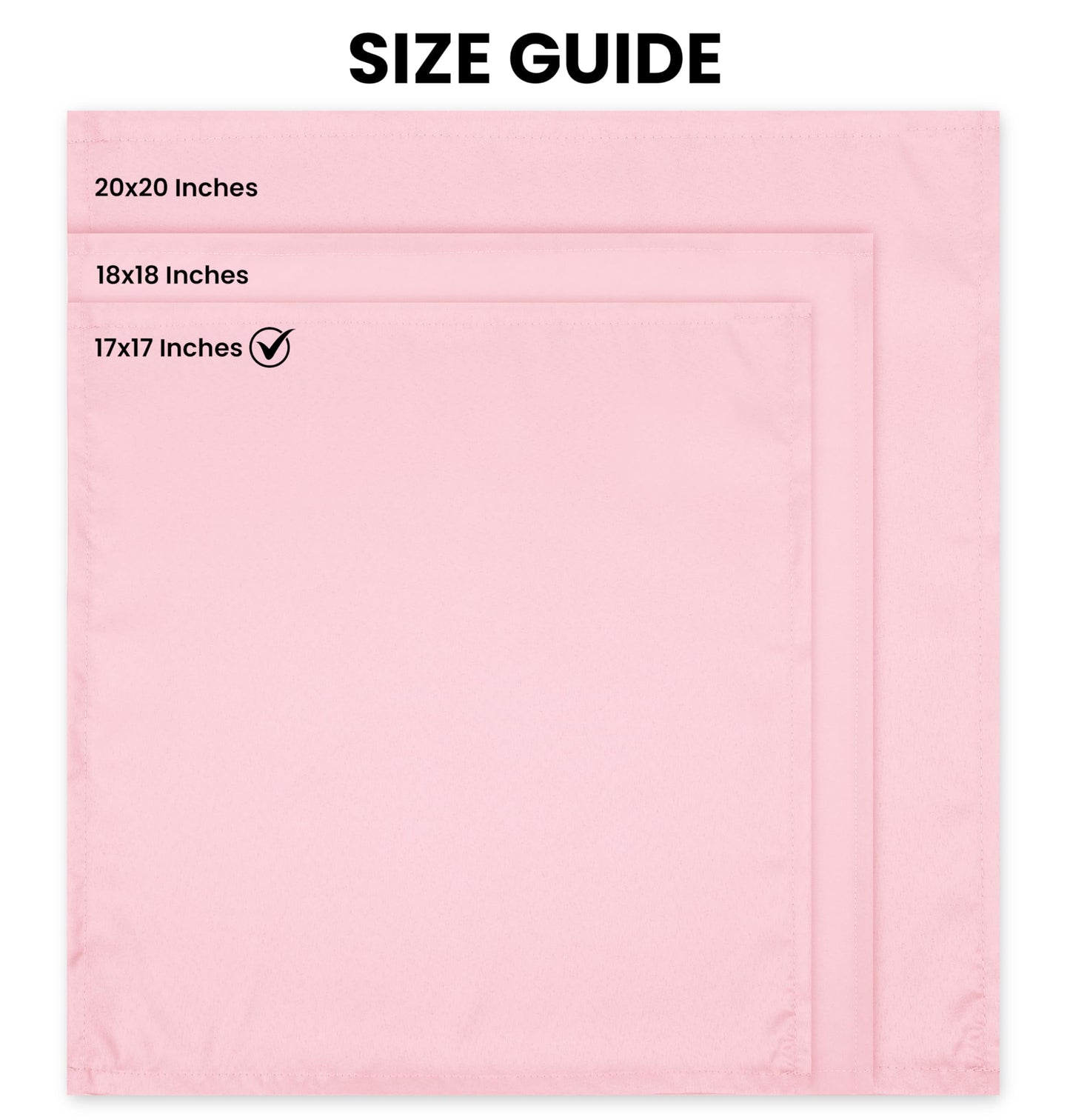 Utopia Home [24 Pack, Pink] Cloth Napkins 17x17 Inches, 100% Polyester Hemmed Edges, Washable and Reusable Ideal for Parties, Weddings and Dinners